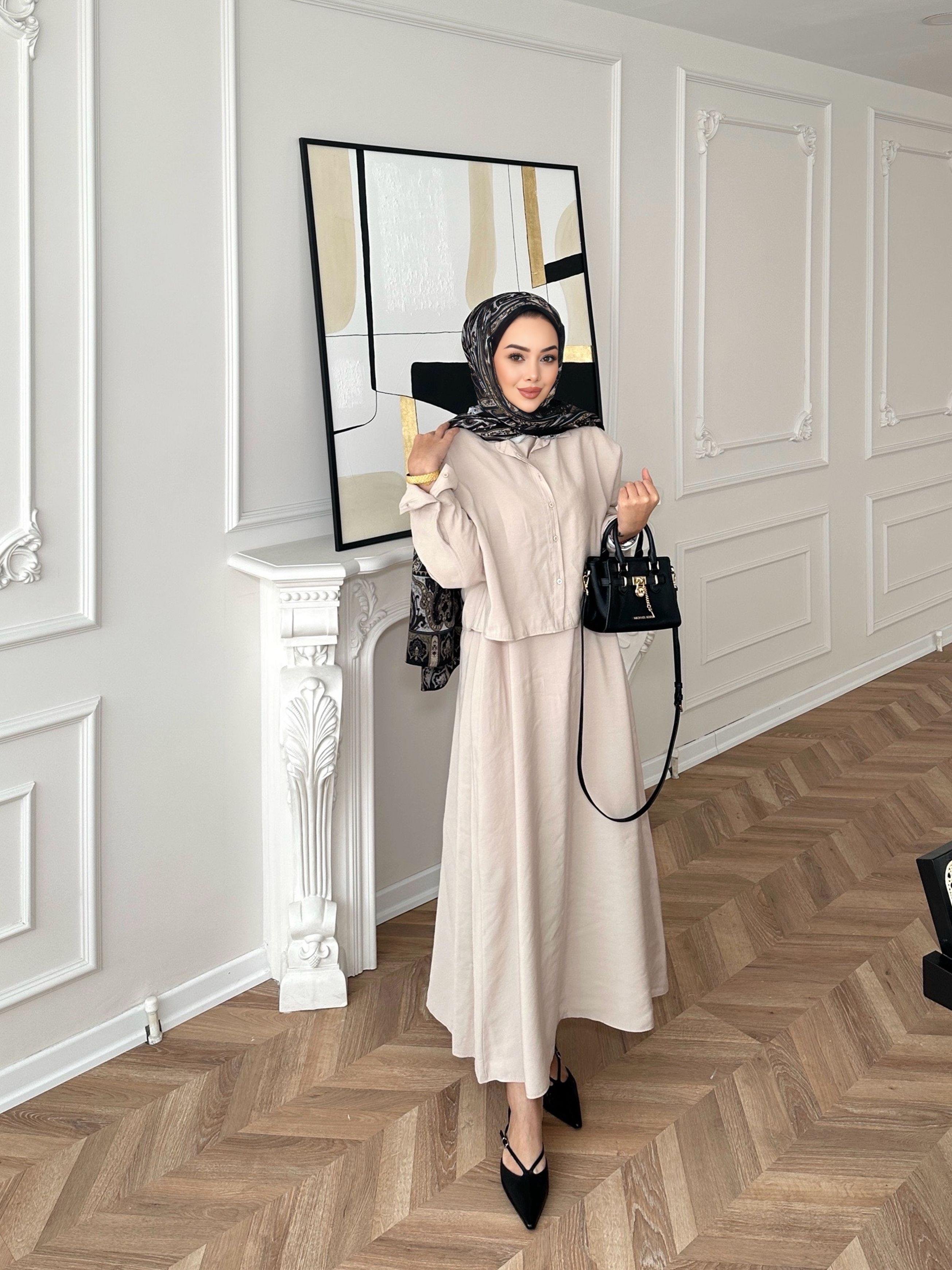 Lucas Gömlekli Elbise Bej