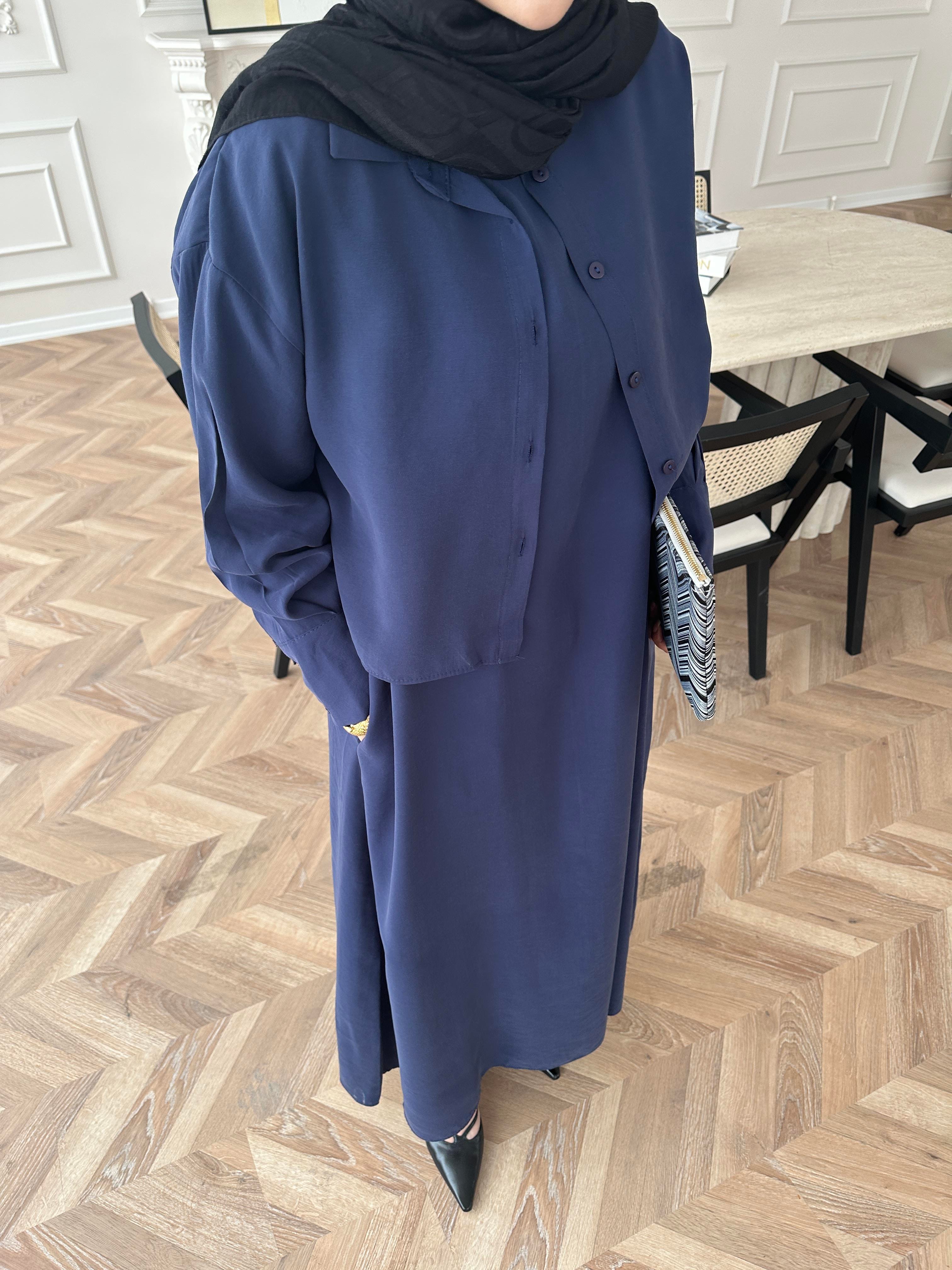 Lucas Gömlekli Elbise Lacivert