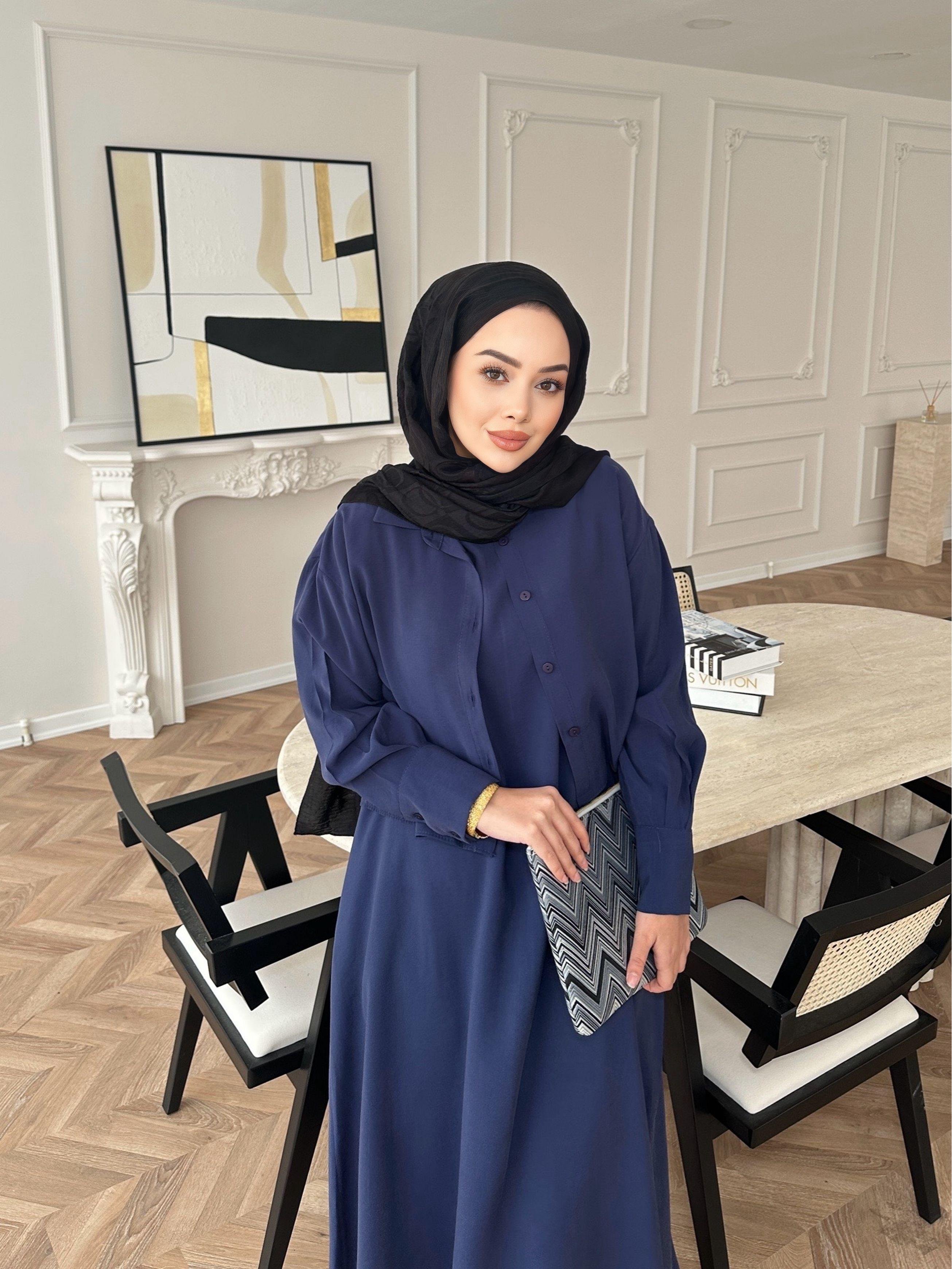 Lucas Gömlekli Elbise Lacivert