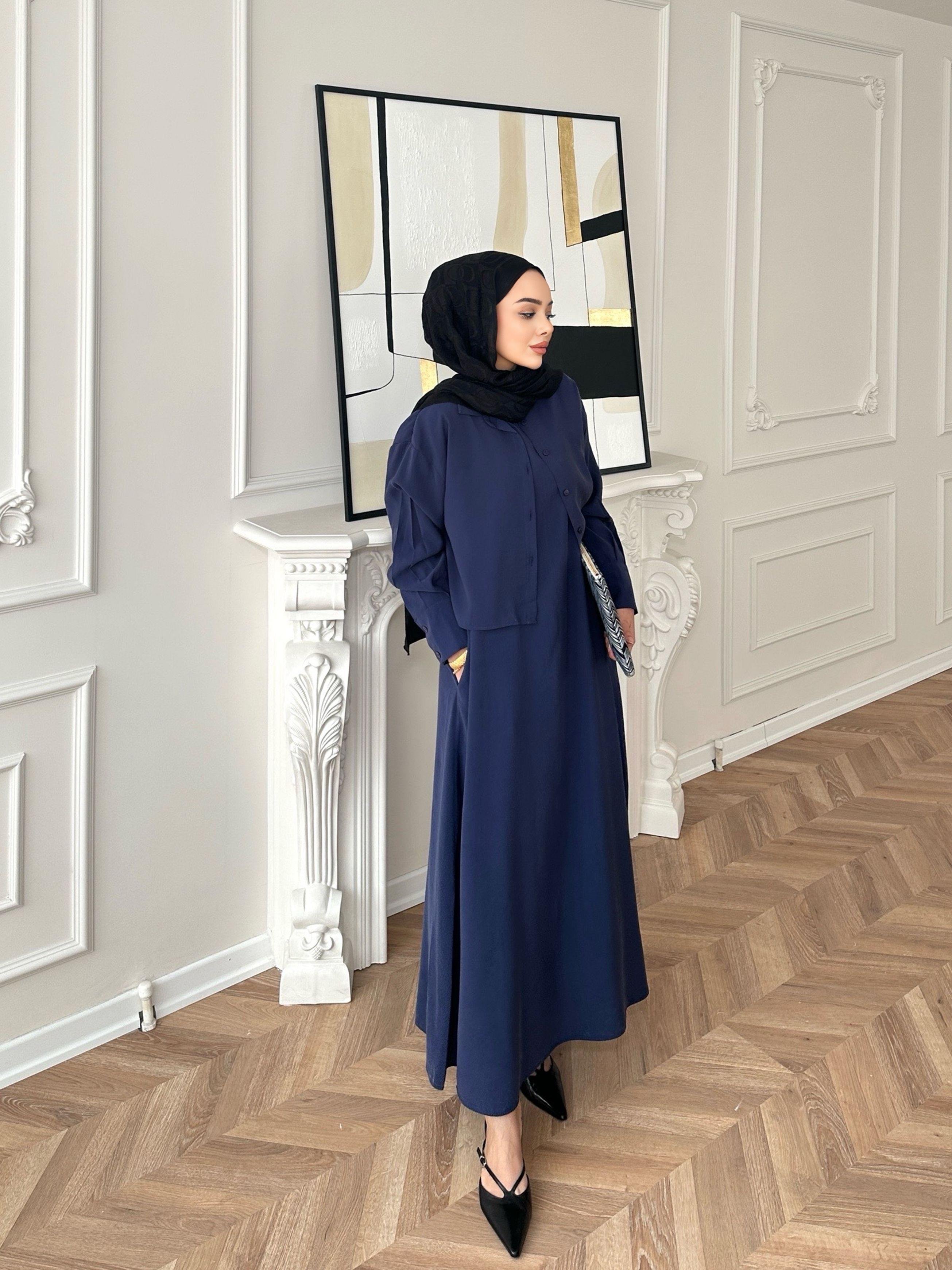 Lucas Gömlekli Elbise Lacivert