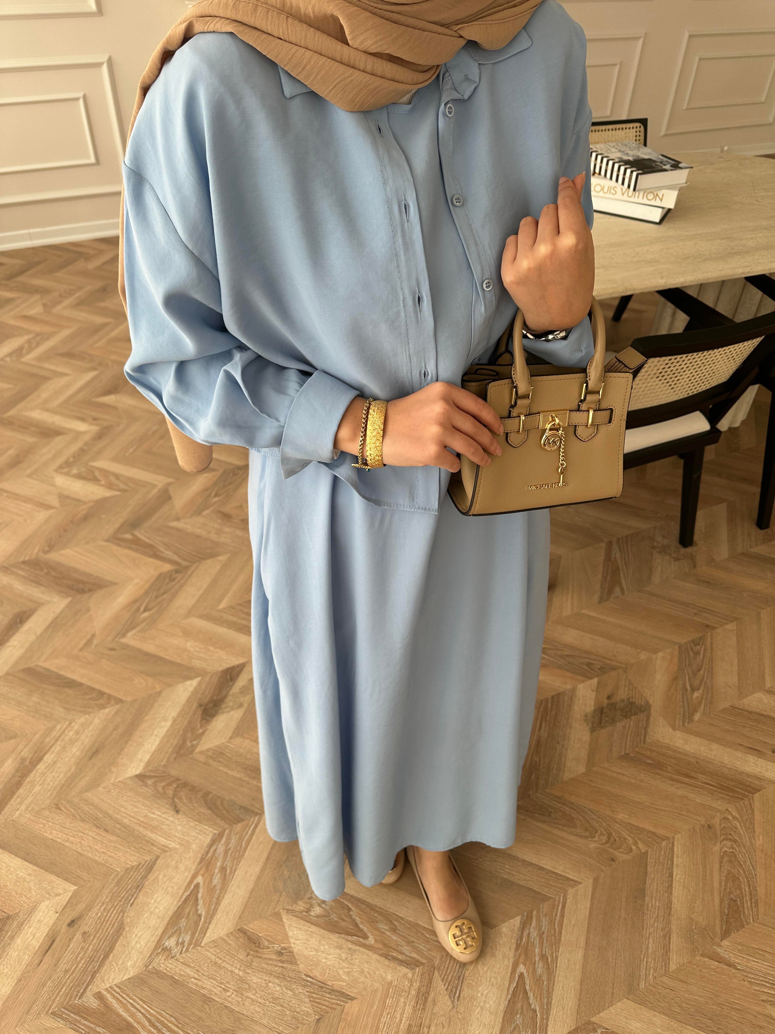 Lucas Gömlekli Elbise Mavi