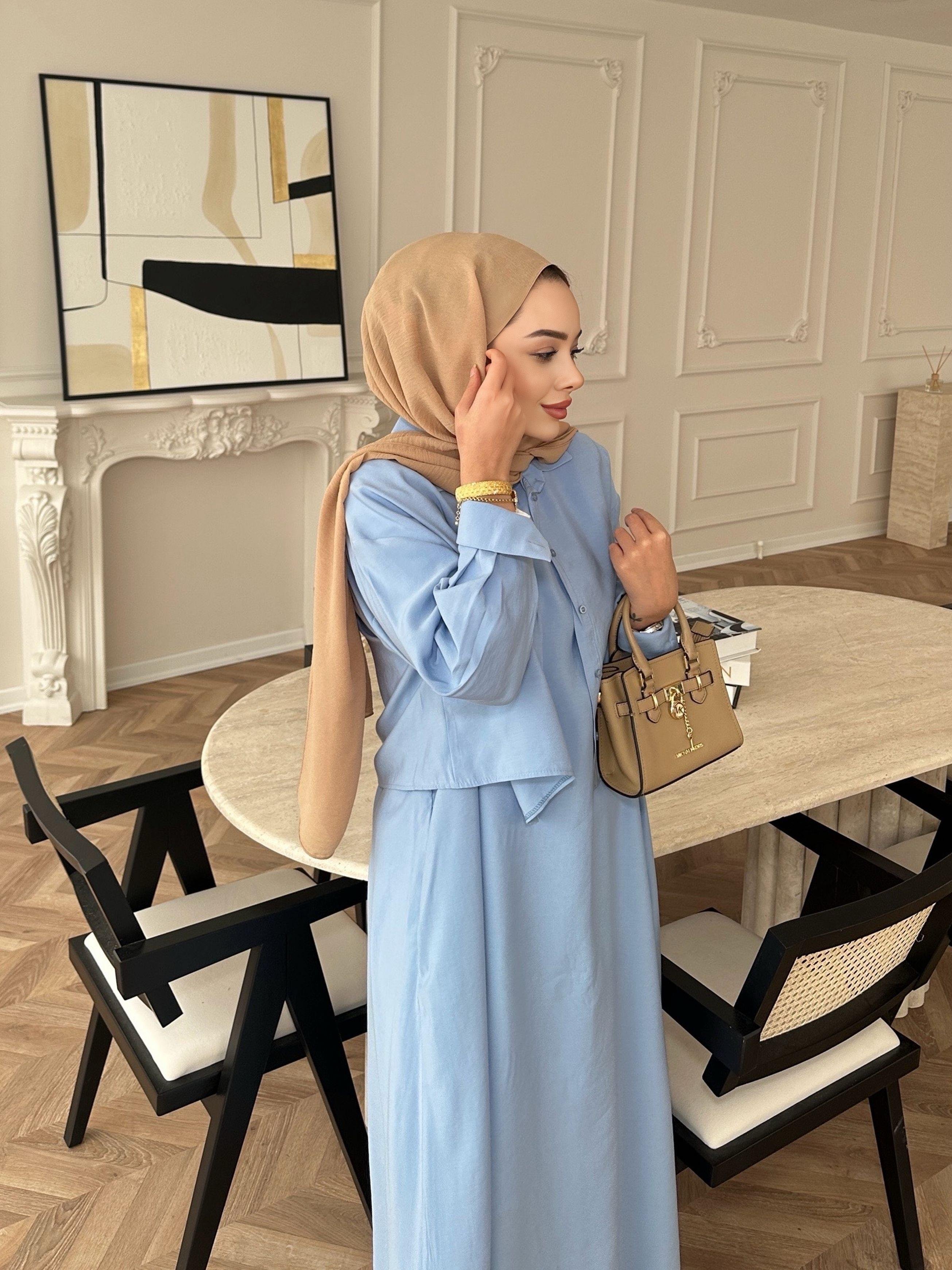 Lucas Gömlekli Elbise Mavi