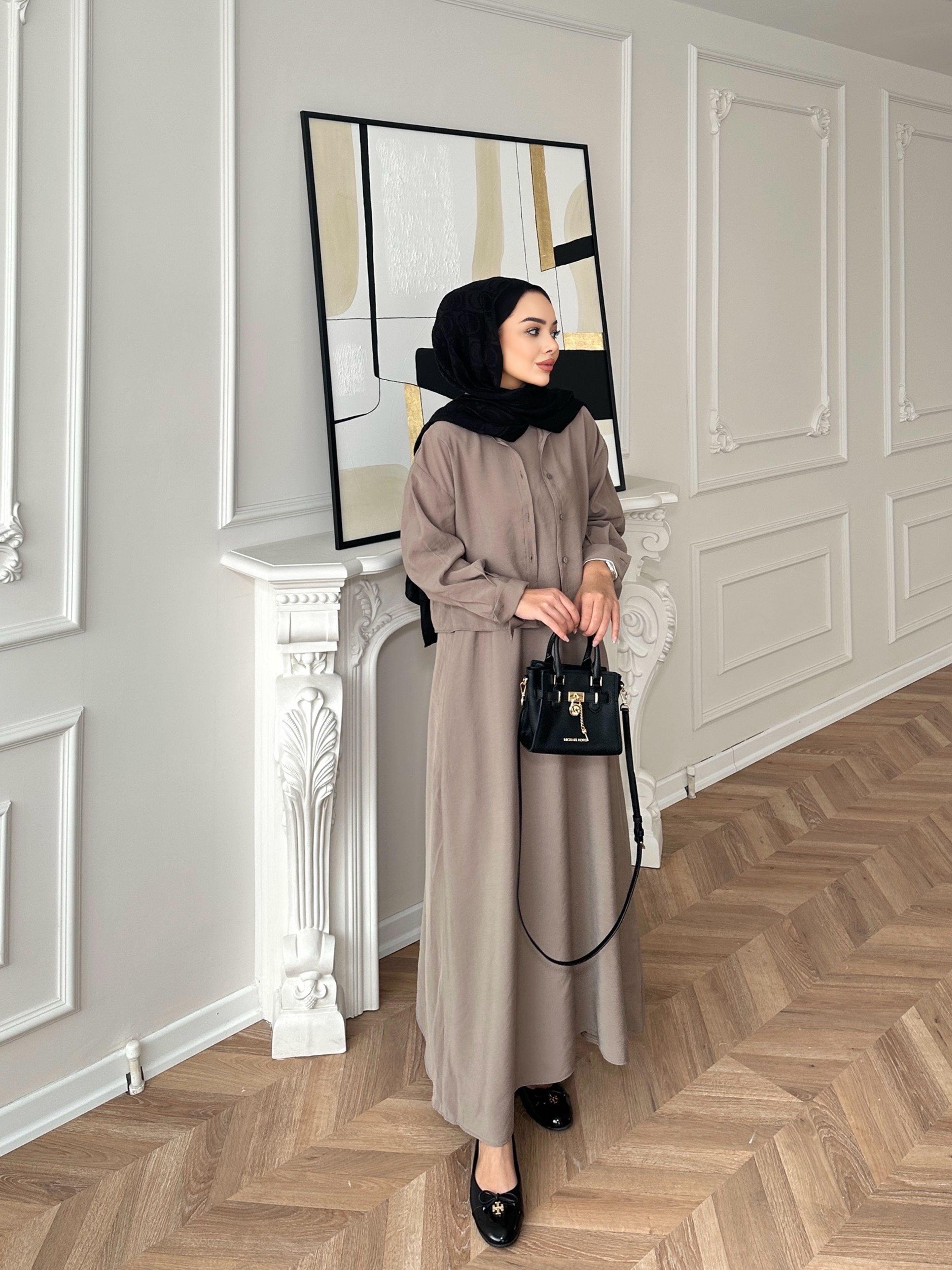 Lucas Gömlekli Elbise Vizon