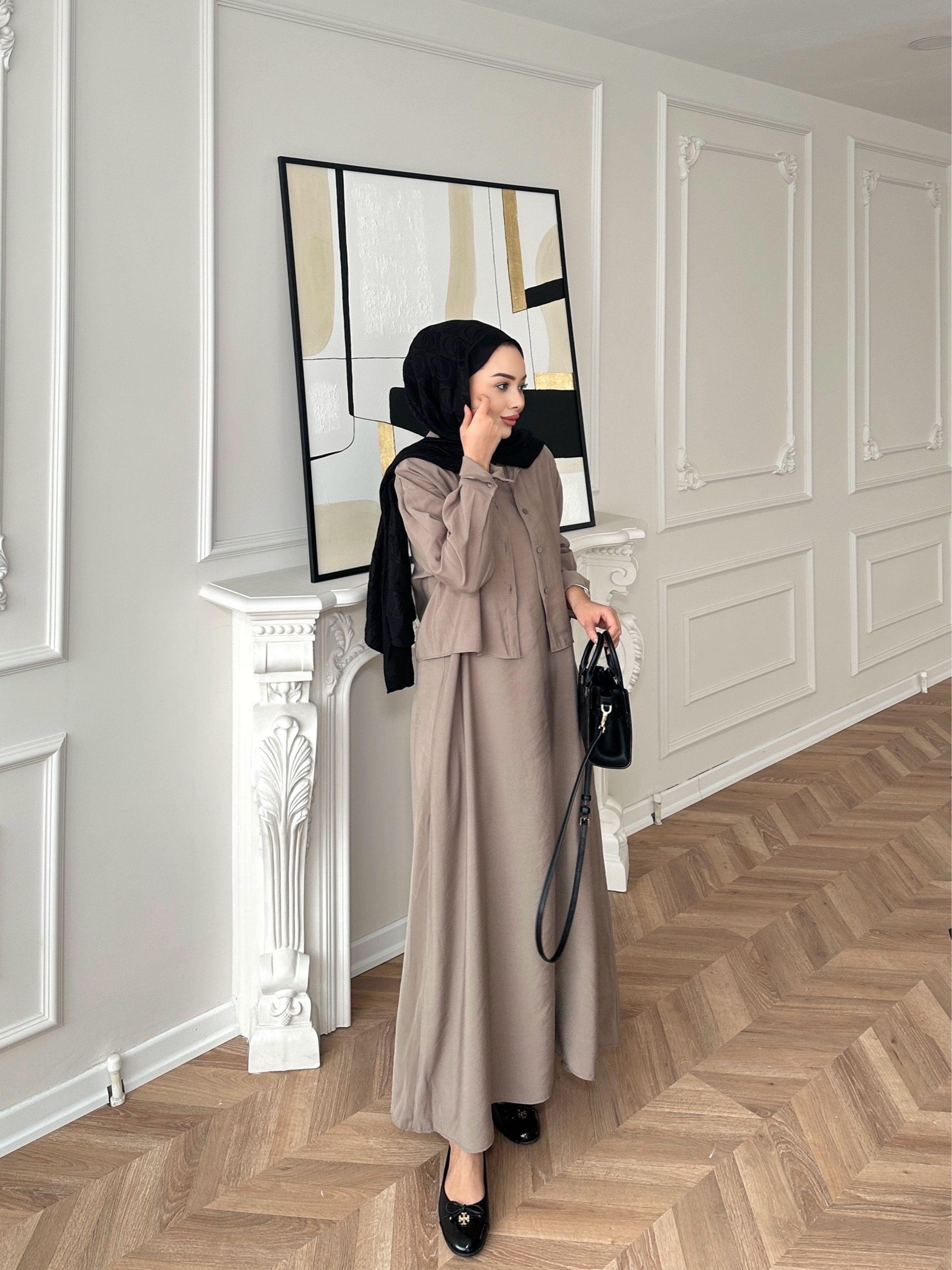 Lucas Gömlekli Elbise Vizon