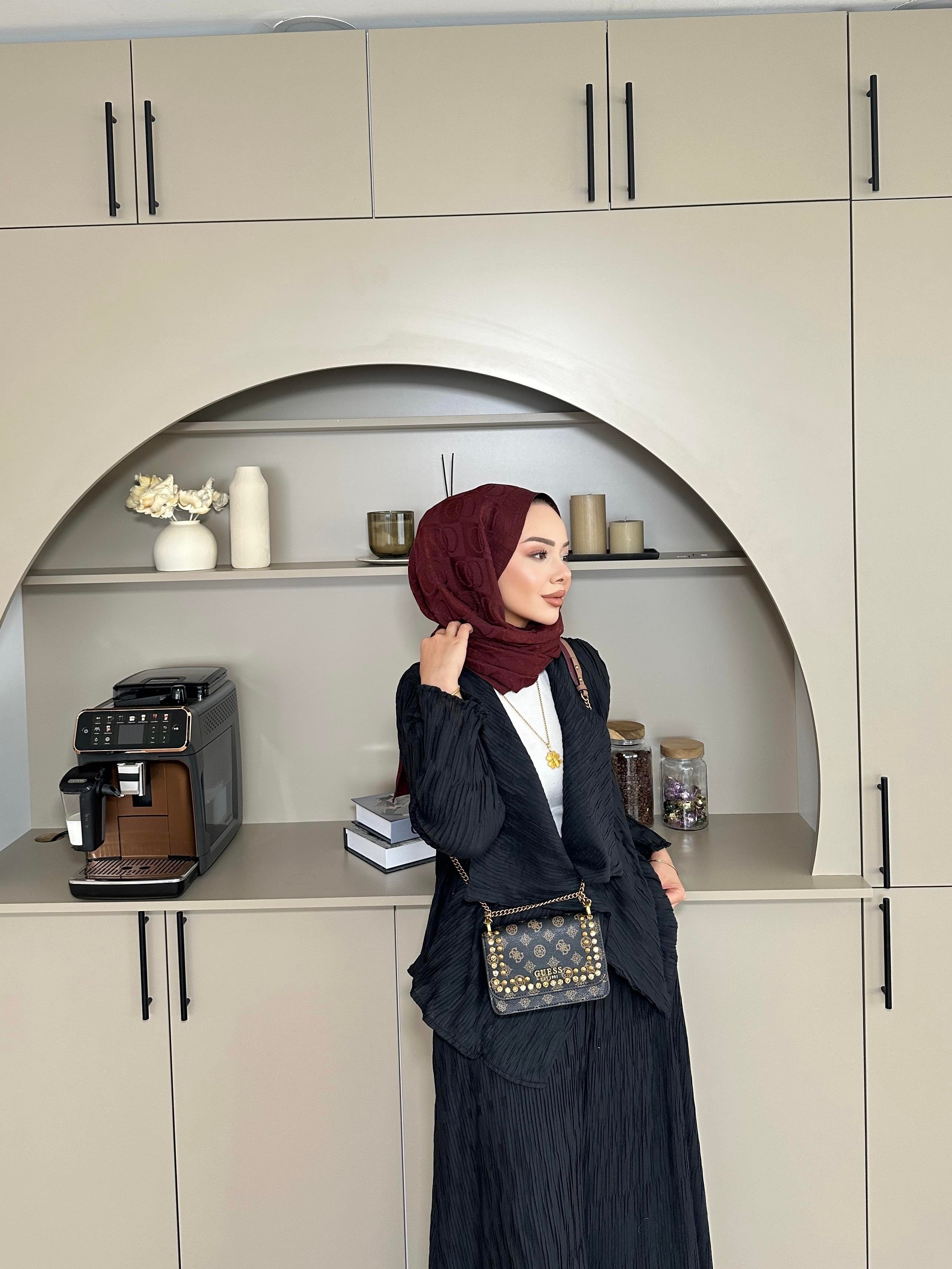 Lucinda Çizgili Keten Takım Siyah