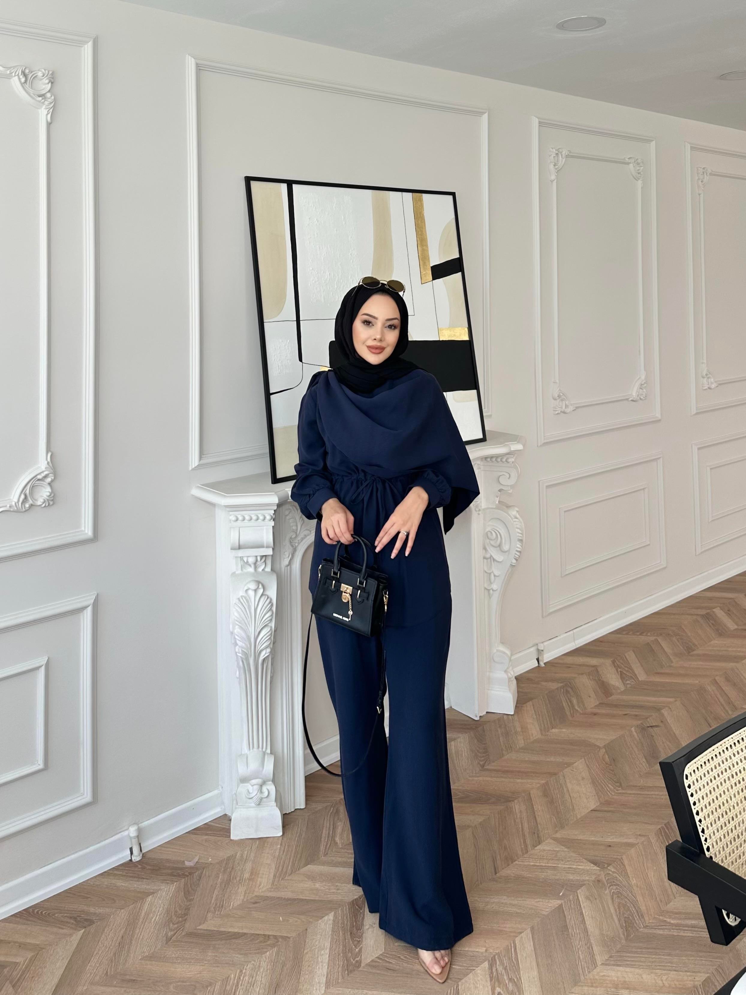 Luiz Yakalı Takım Lacivert