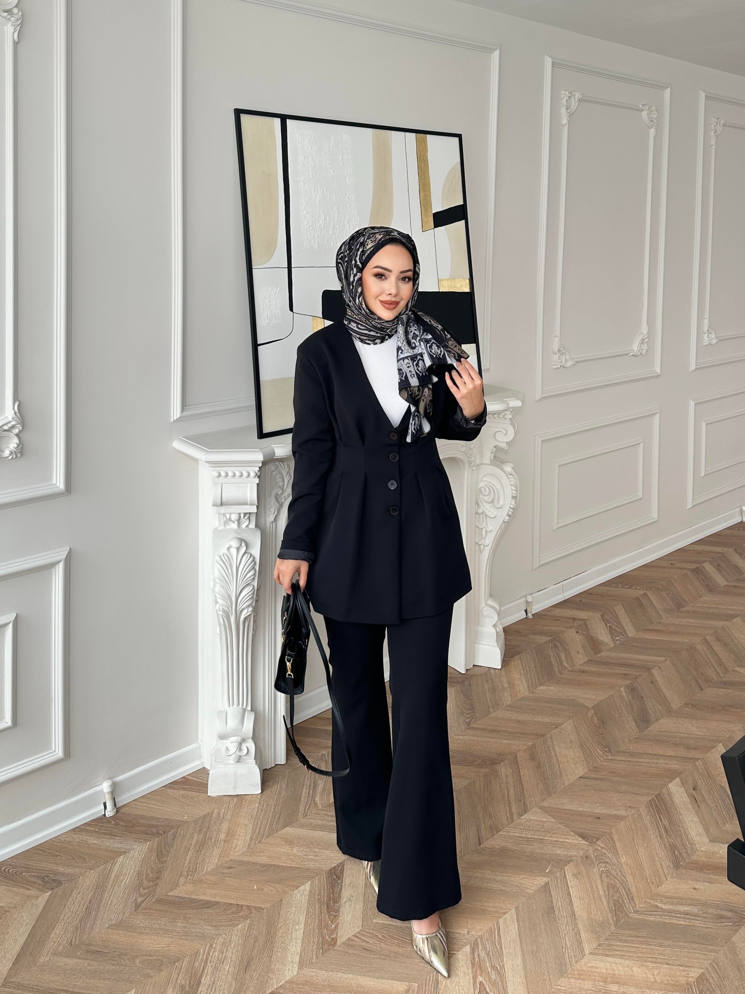 Luna Pantolonlu Takım Siyah 