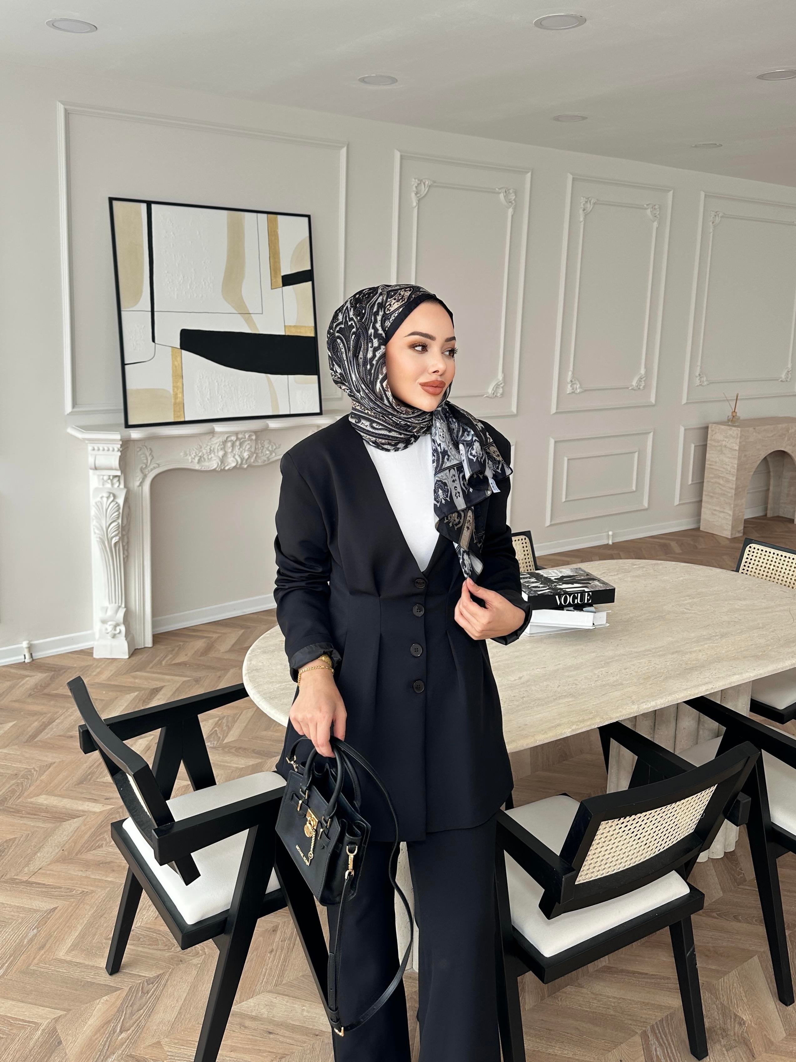 Luna Pantolonlu Takım Siyah 