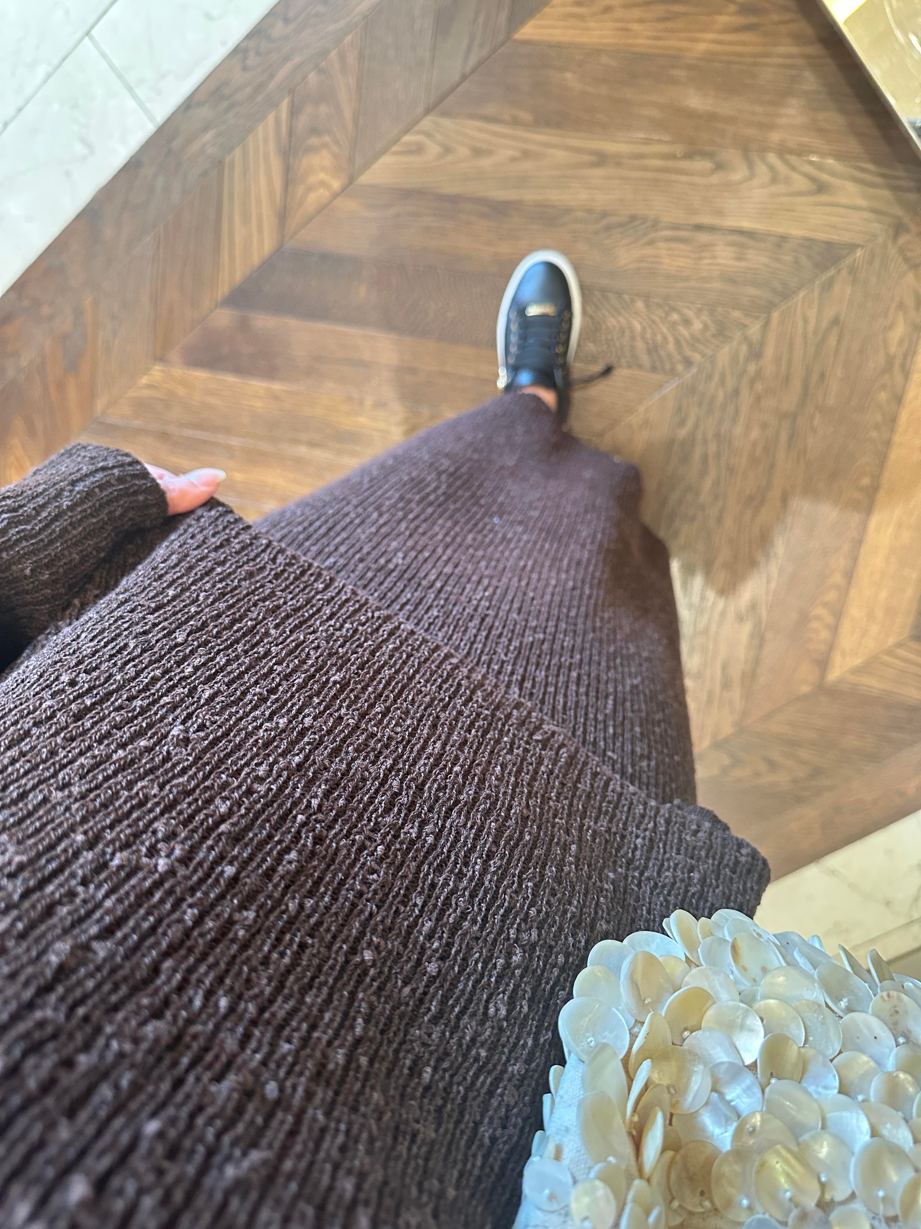 Magnus Triko Etekli Takım Acı Kahve