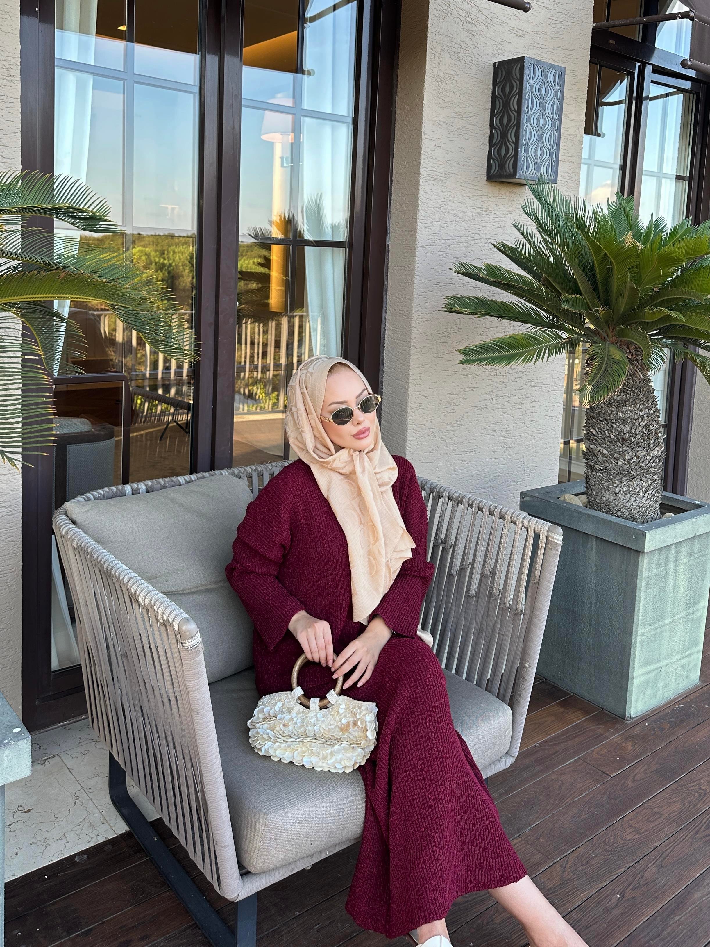 Magnus Triko Etekli Takım Bordo