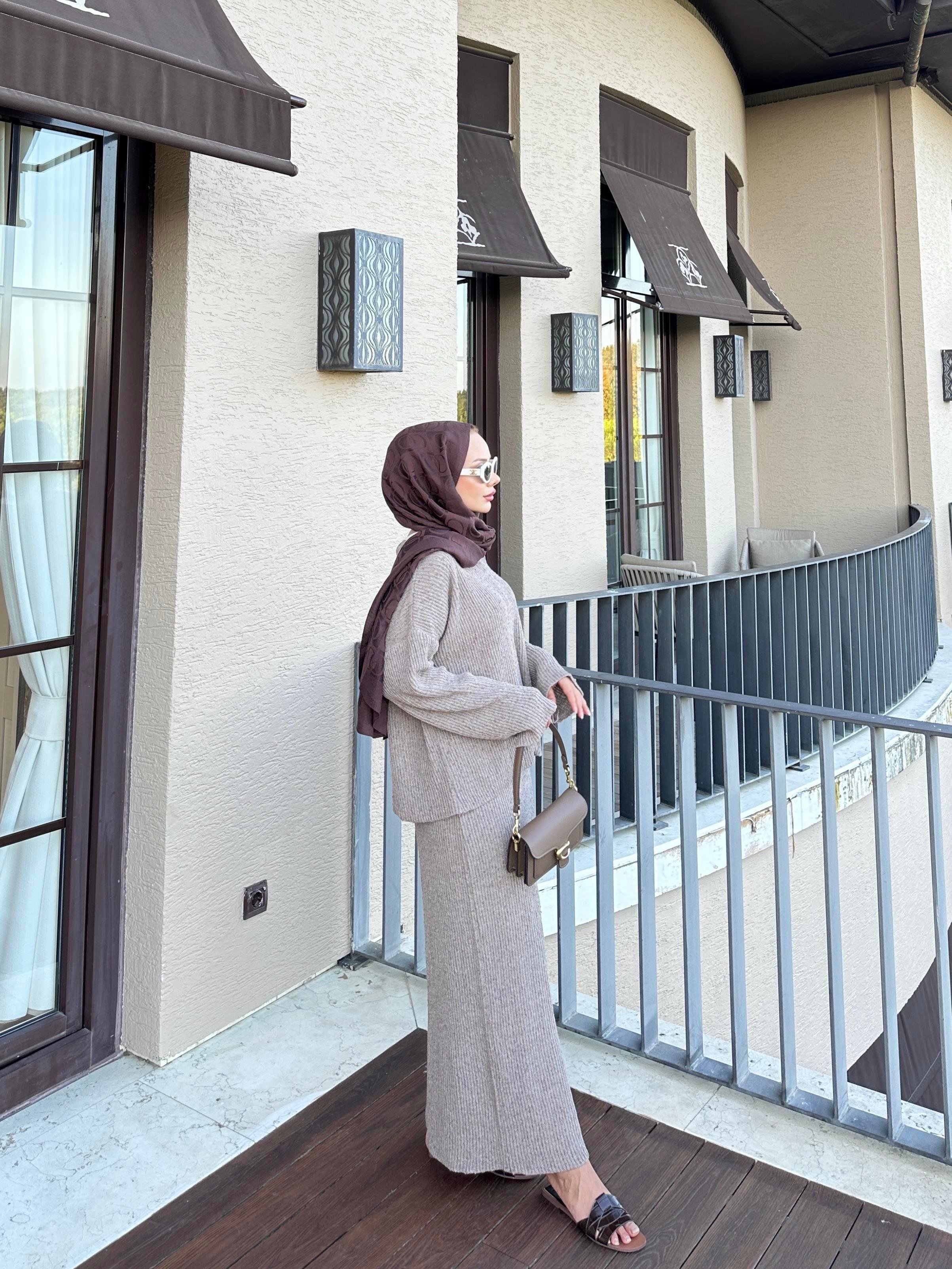 Magnus Triko Etekli Takım Vizon