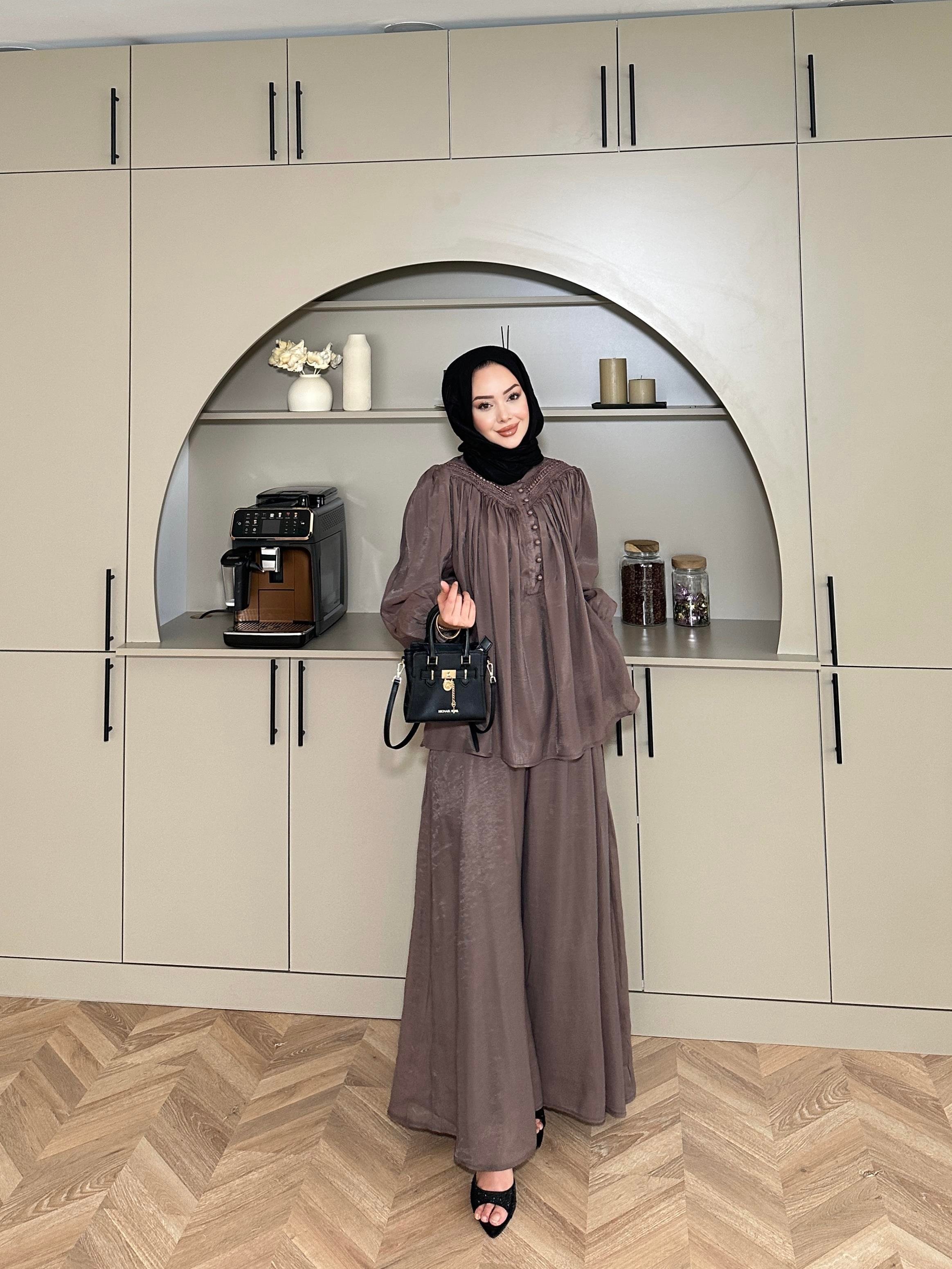 Maisa Pantolonlu Takım Kahve