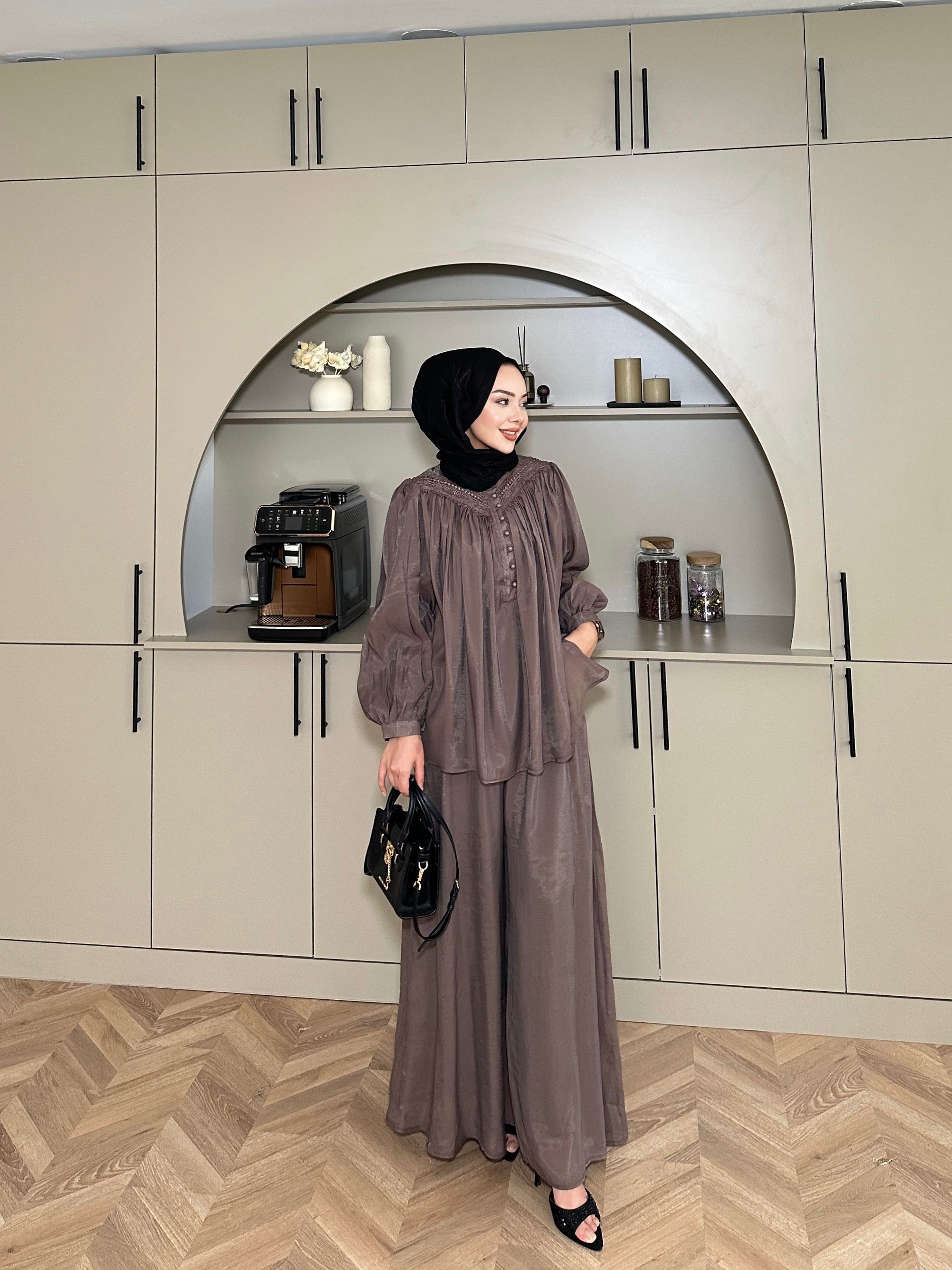 Maisa Pantolonlu Takım Kahve