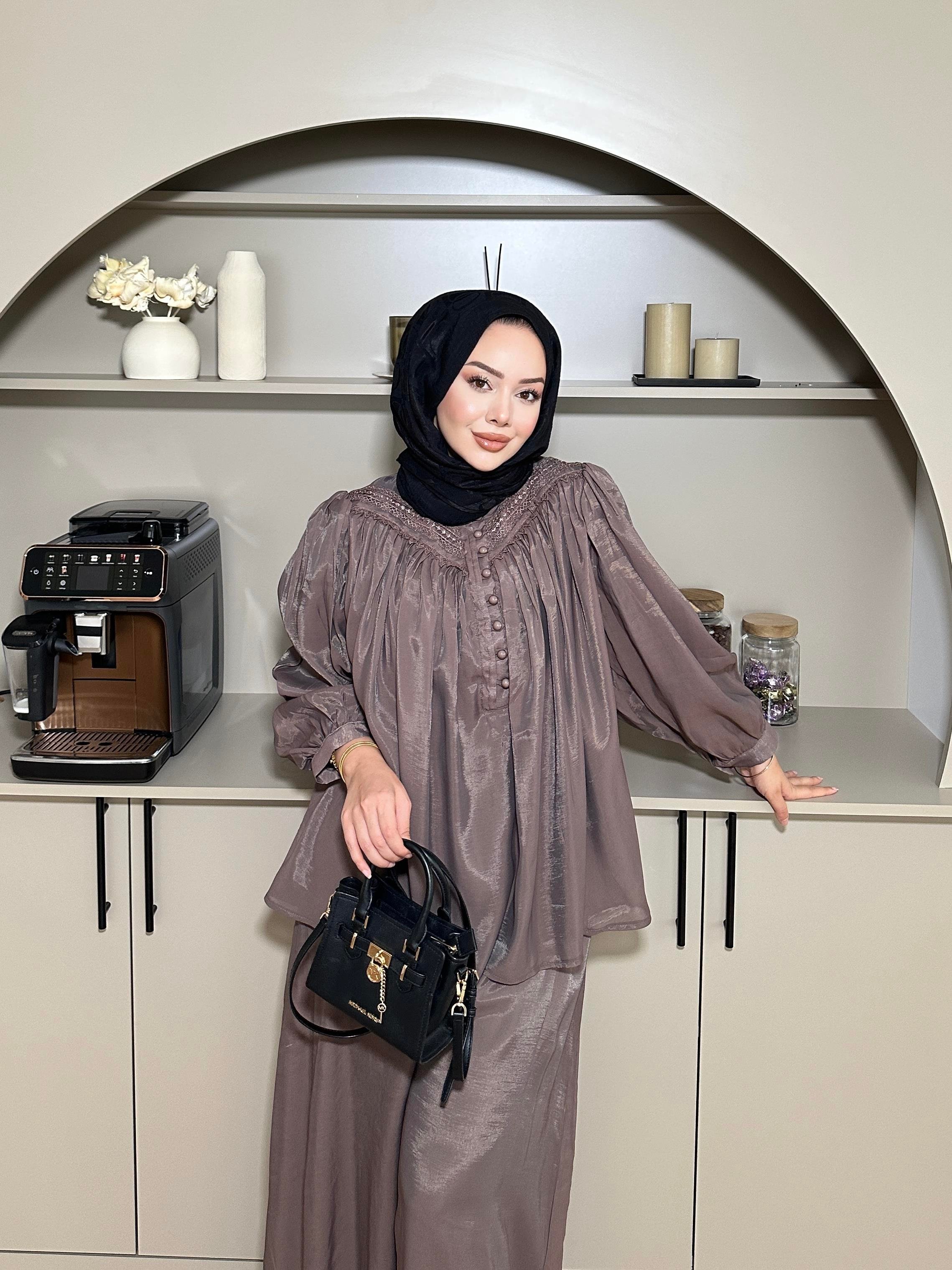 Maisa Pantolonlu Takım Kahve