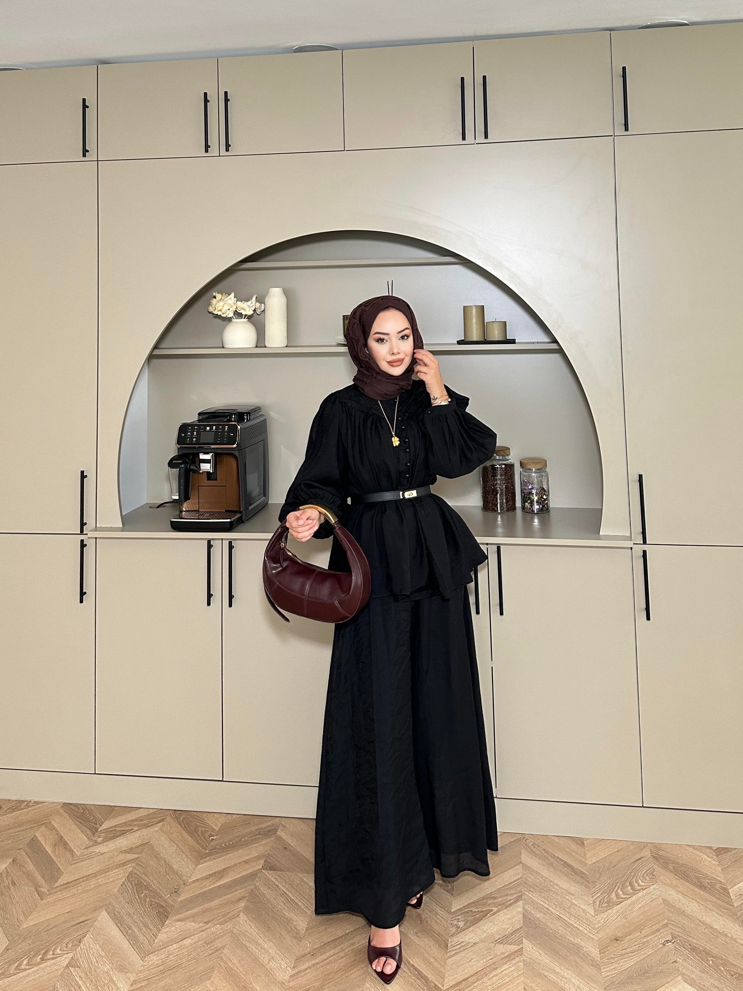 Maisa Pantolonlu Takım Siyah