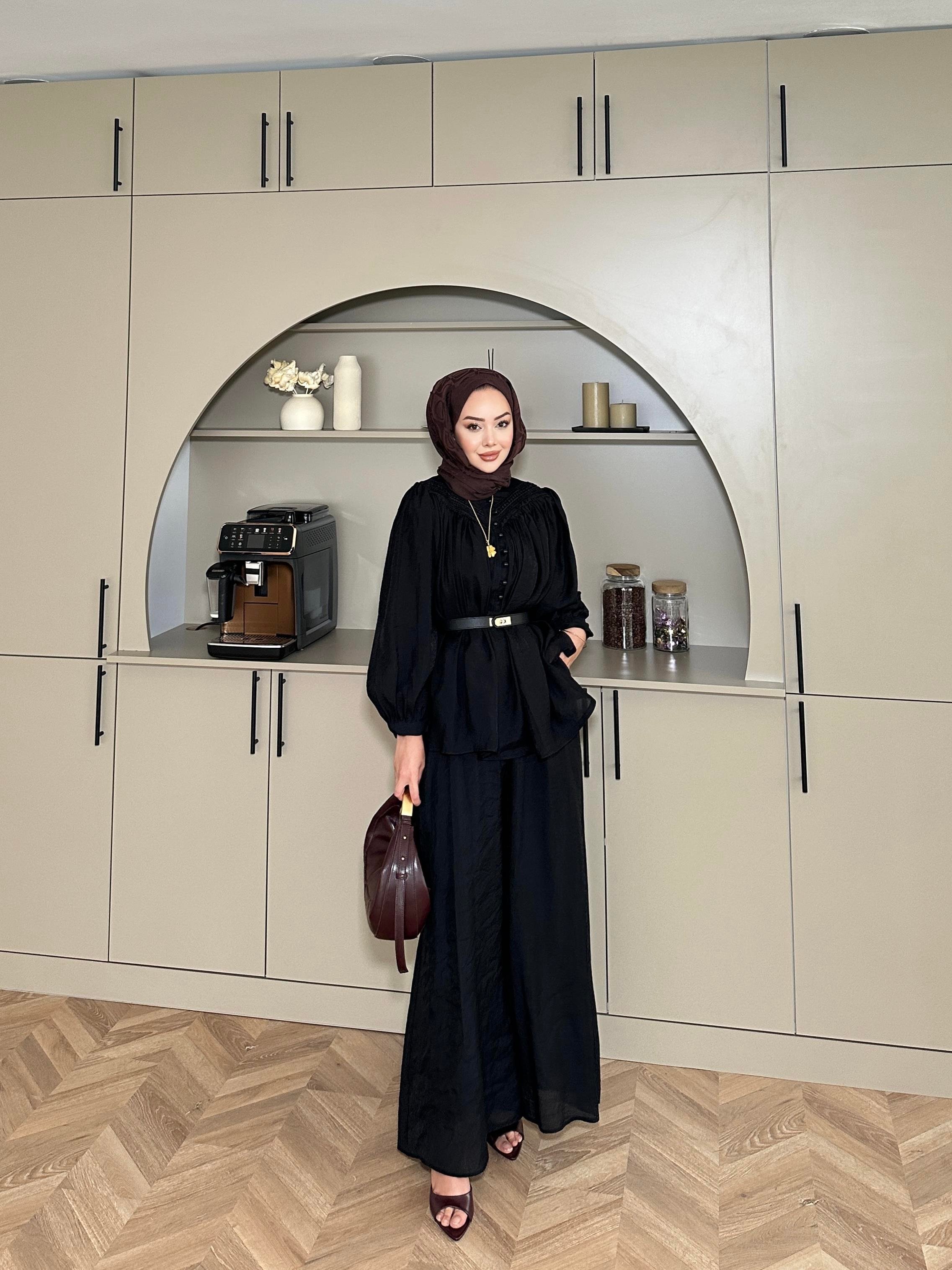 Maisa Pantolonlu Takım Siyah