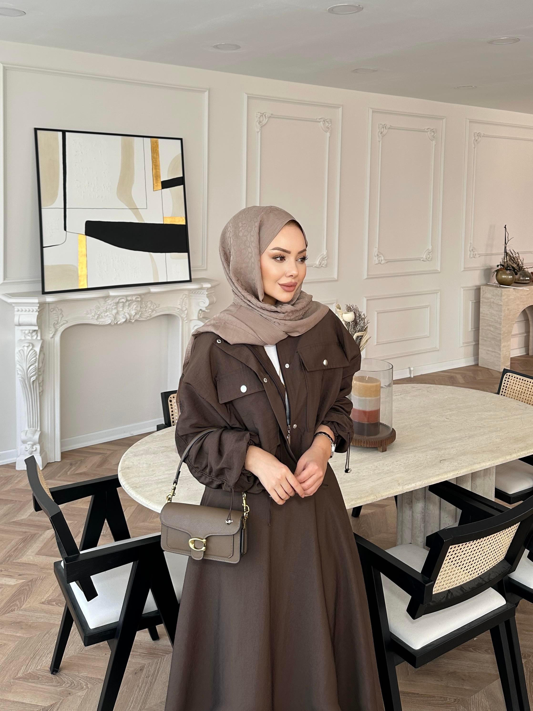 Maison Ceketli Etekli Takım Acı Kahve