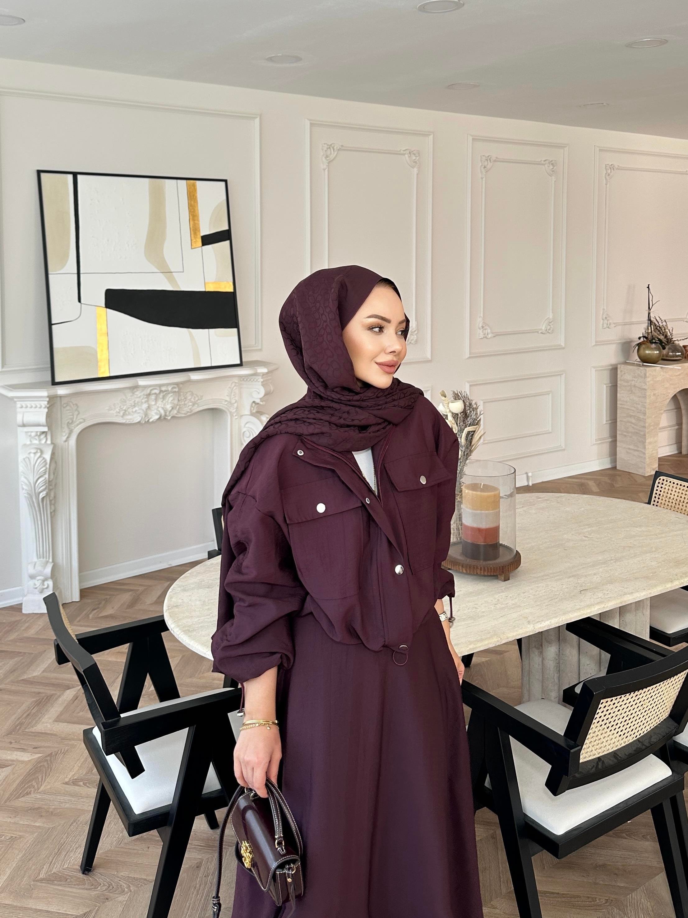 Maison Ceketli Etekli Takım Mürdüm 