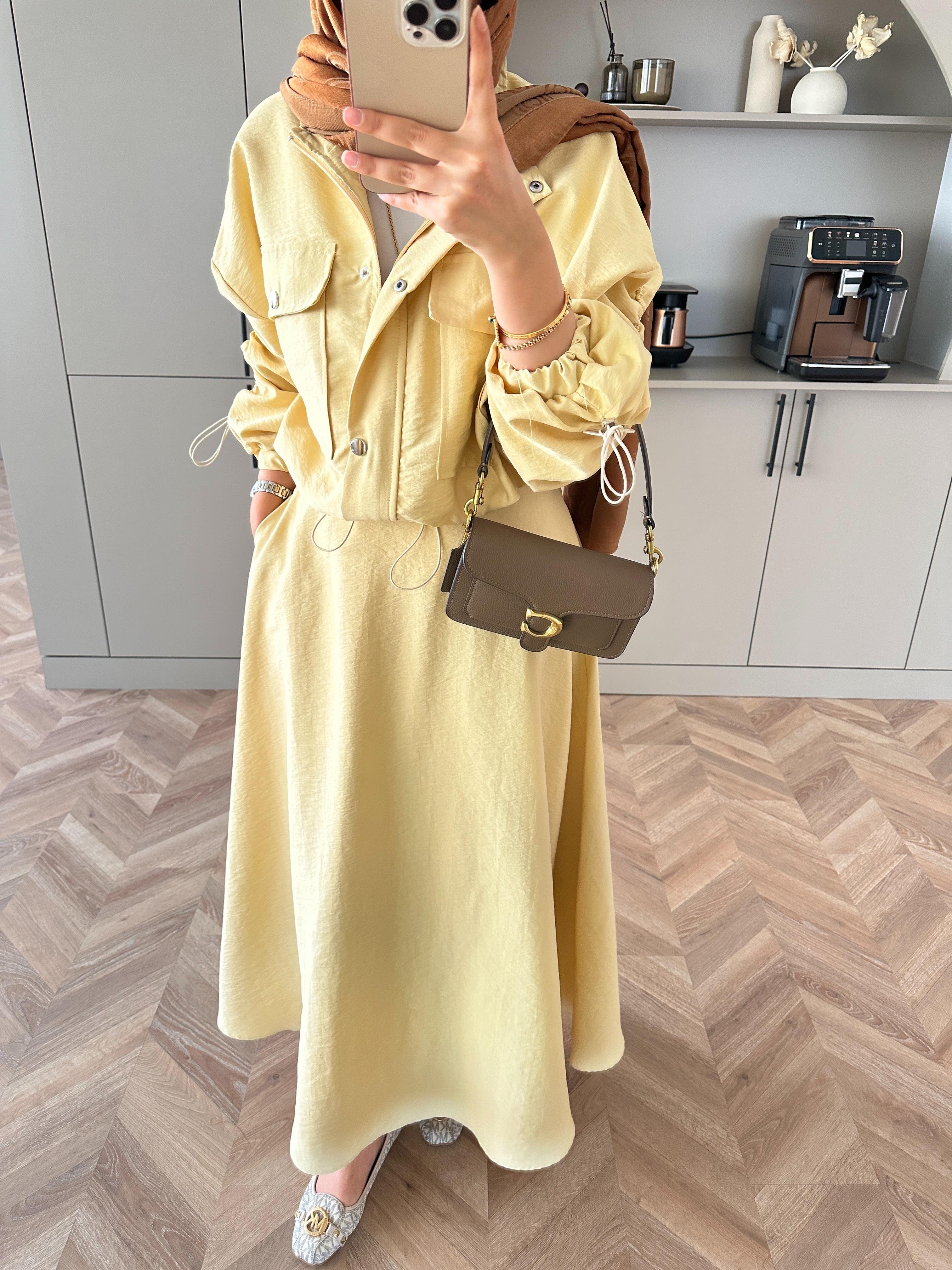 Maison Ceketli Etekli Takım Sarı