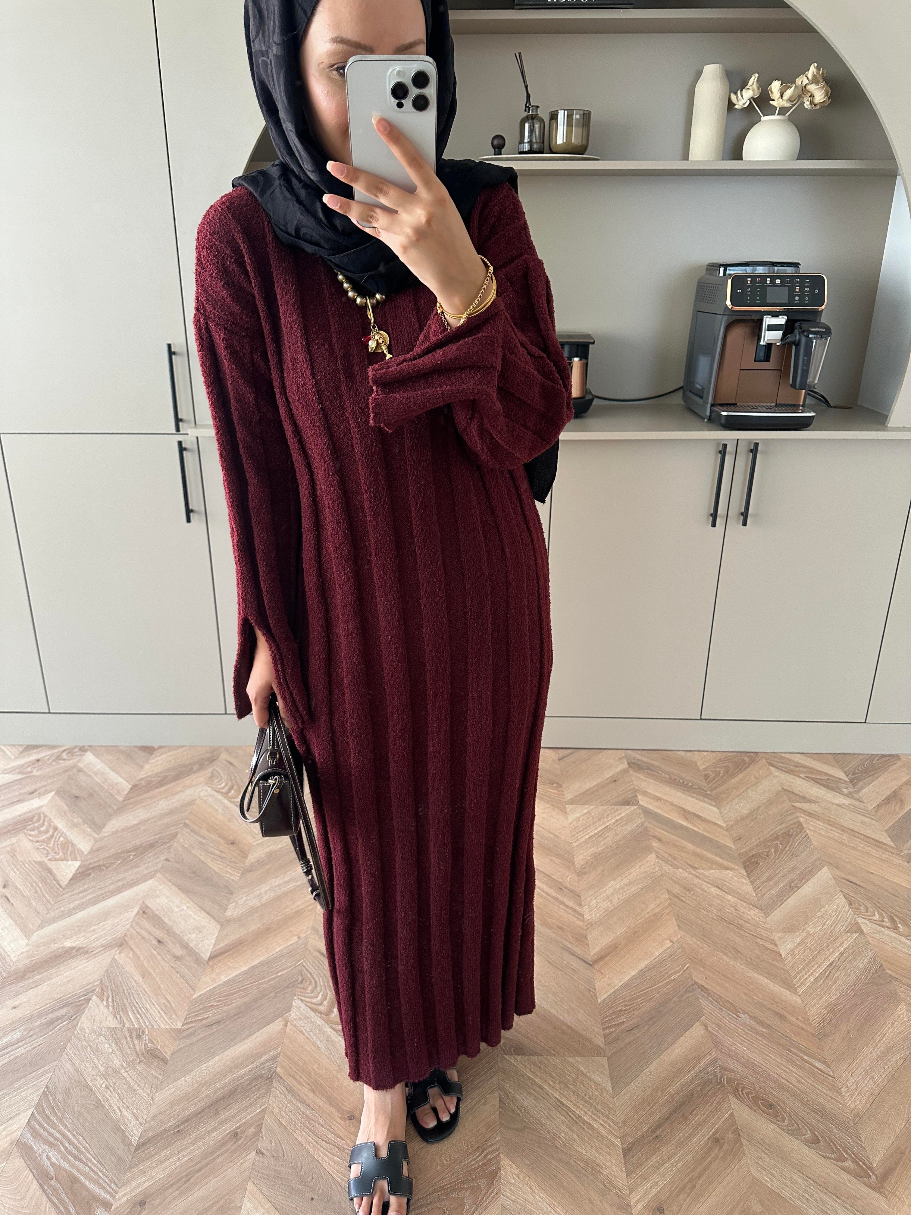 Marissa Triko Elbise Bordo