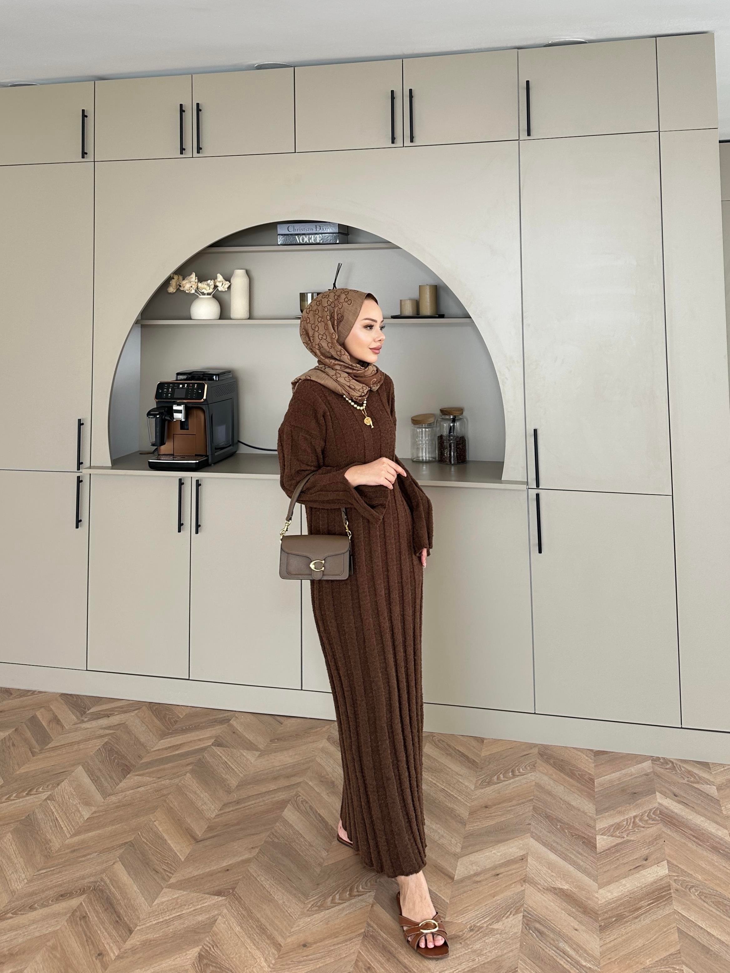 Marissa Triko Elbise Kahve