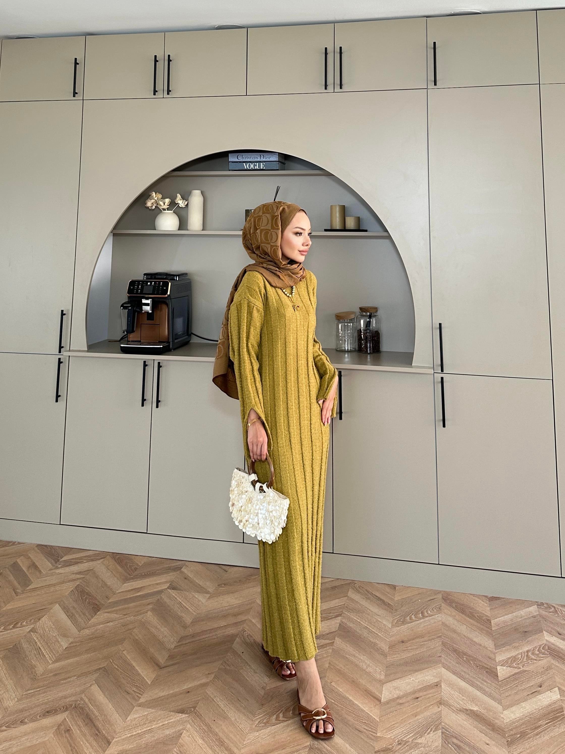 Marissa Triko Elbise Yeşil