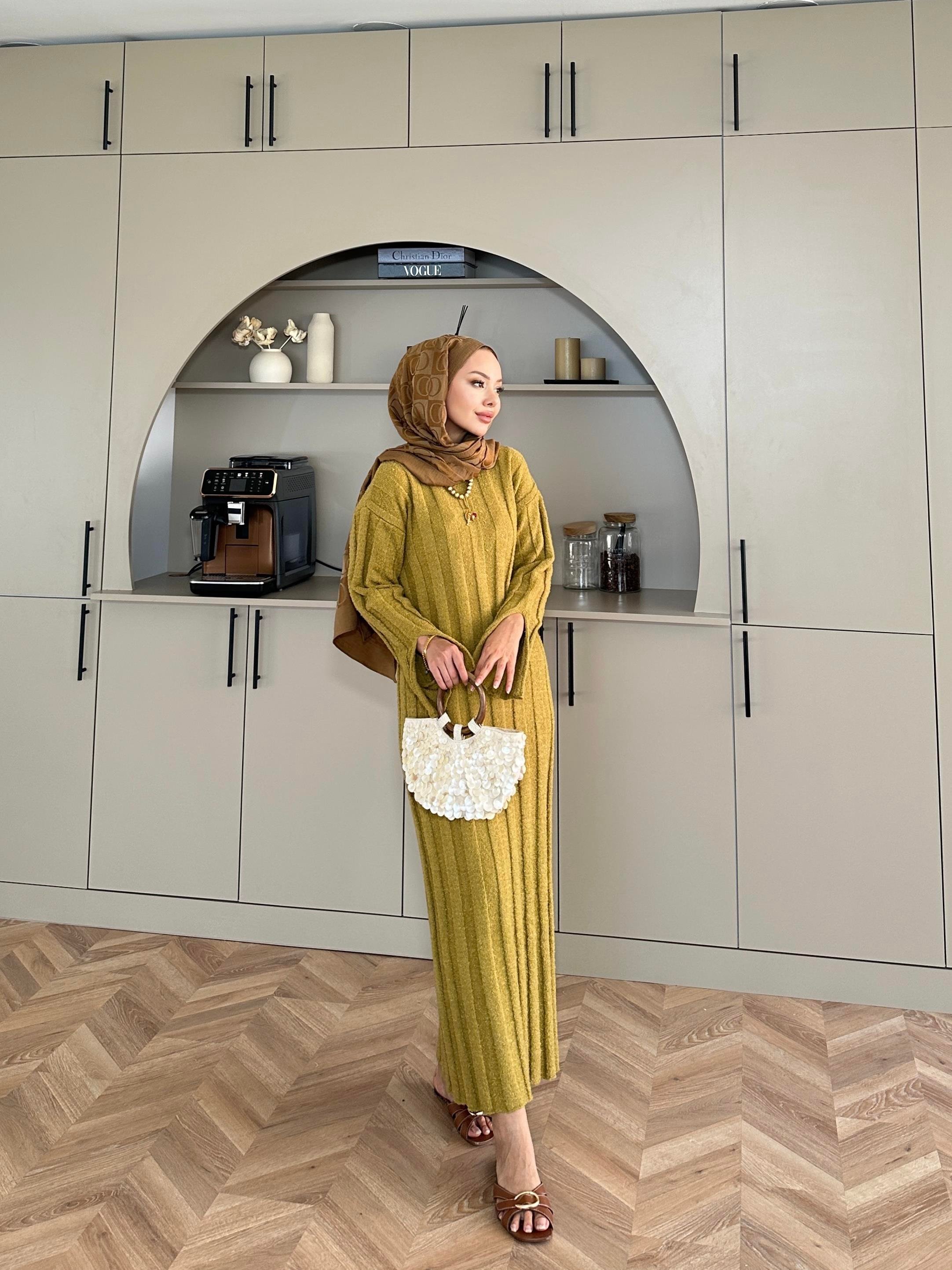 Marissa Triko Elbise Yeşil