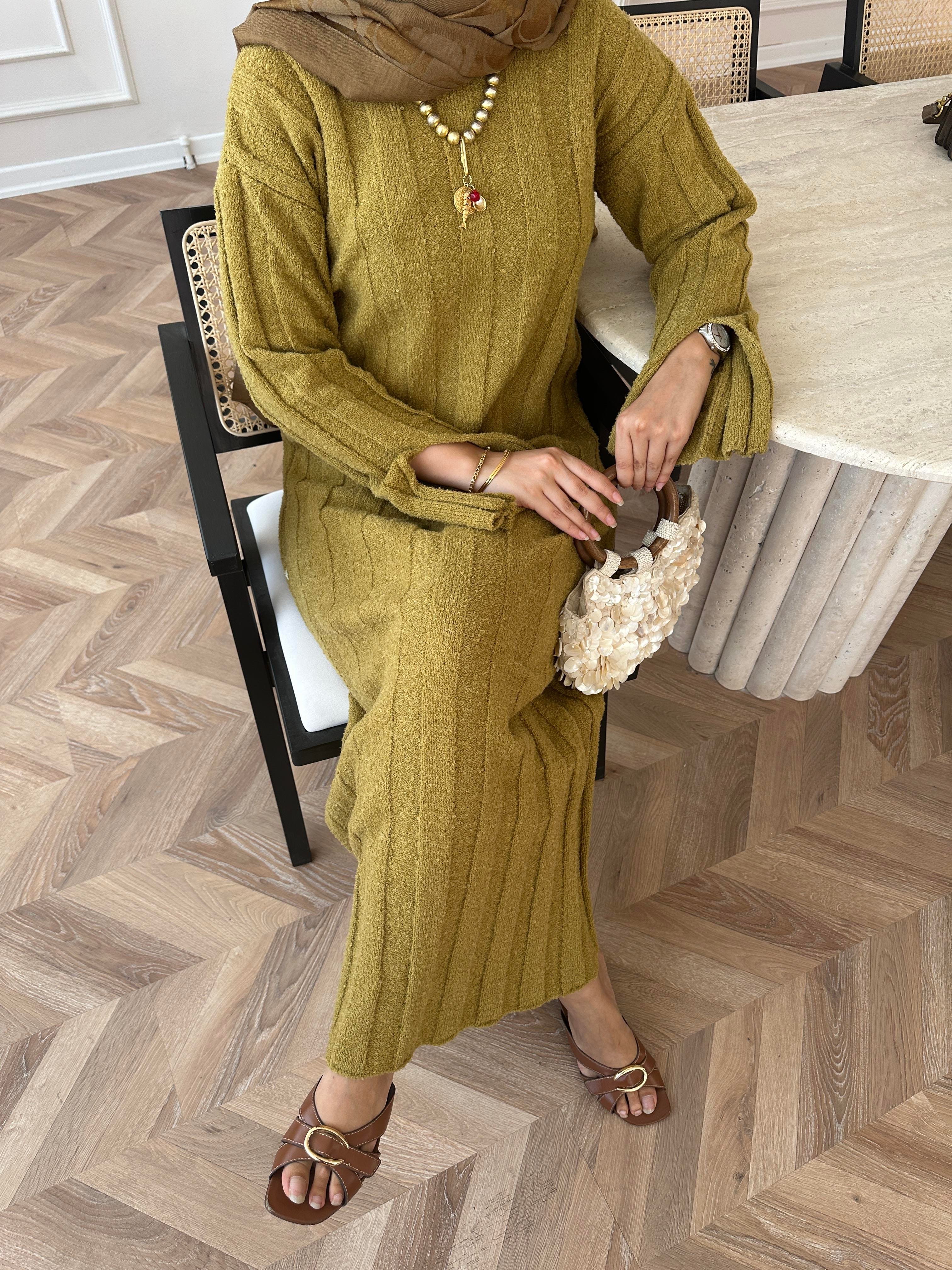 Marissa Triko Elbise Yeşil