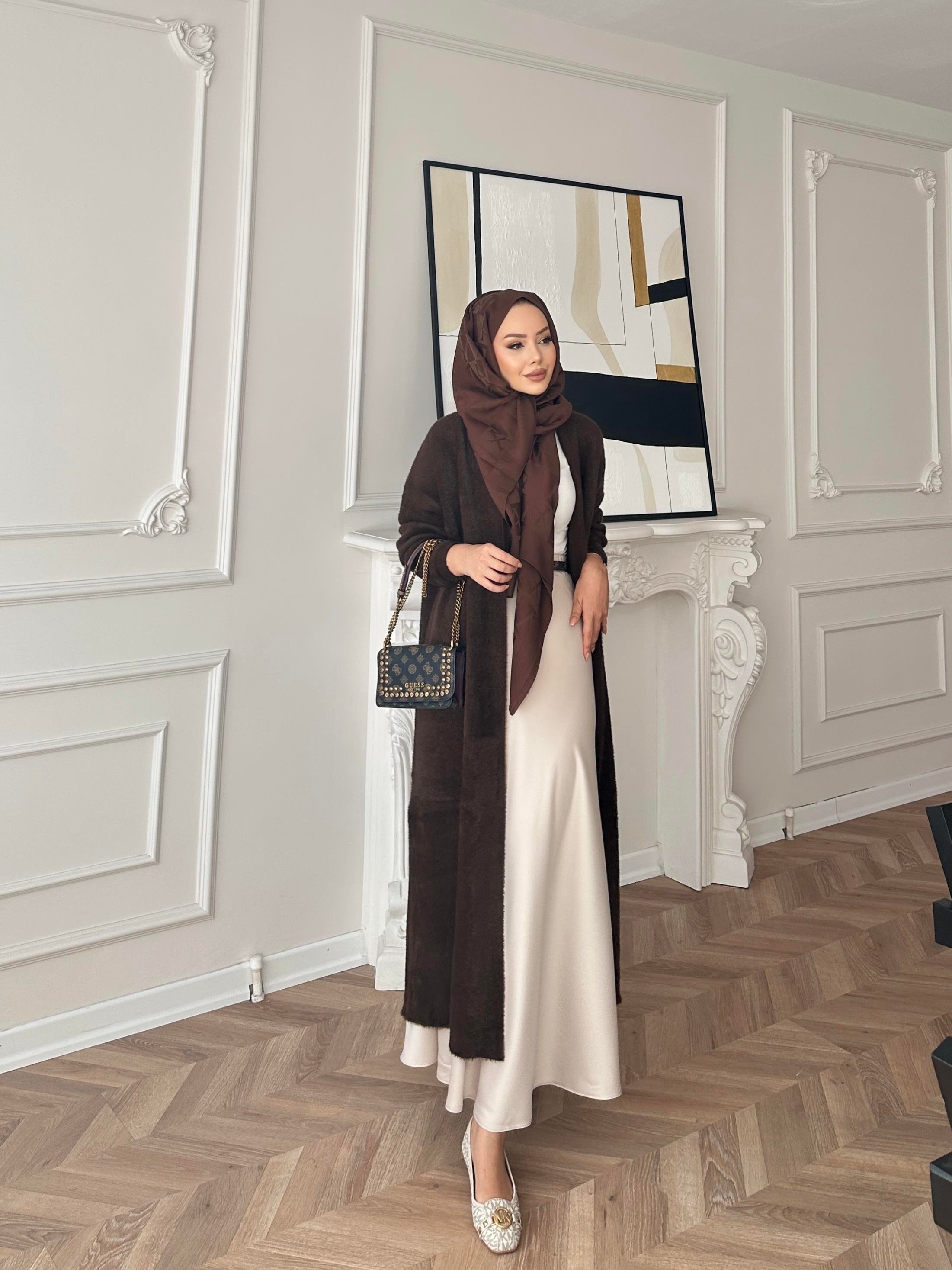 Marsel Angora Uzun Hırka Acı Kahve