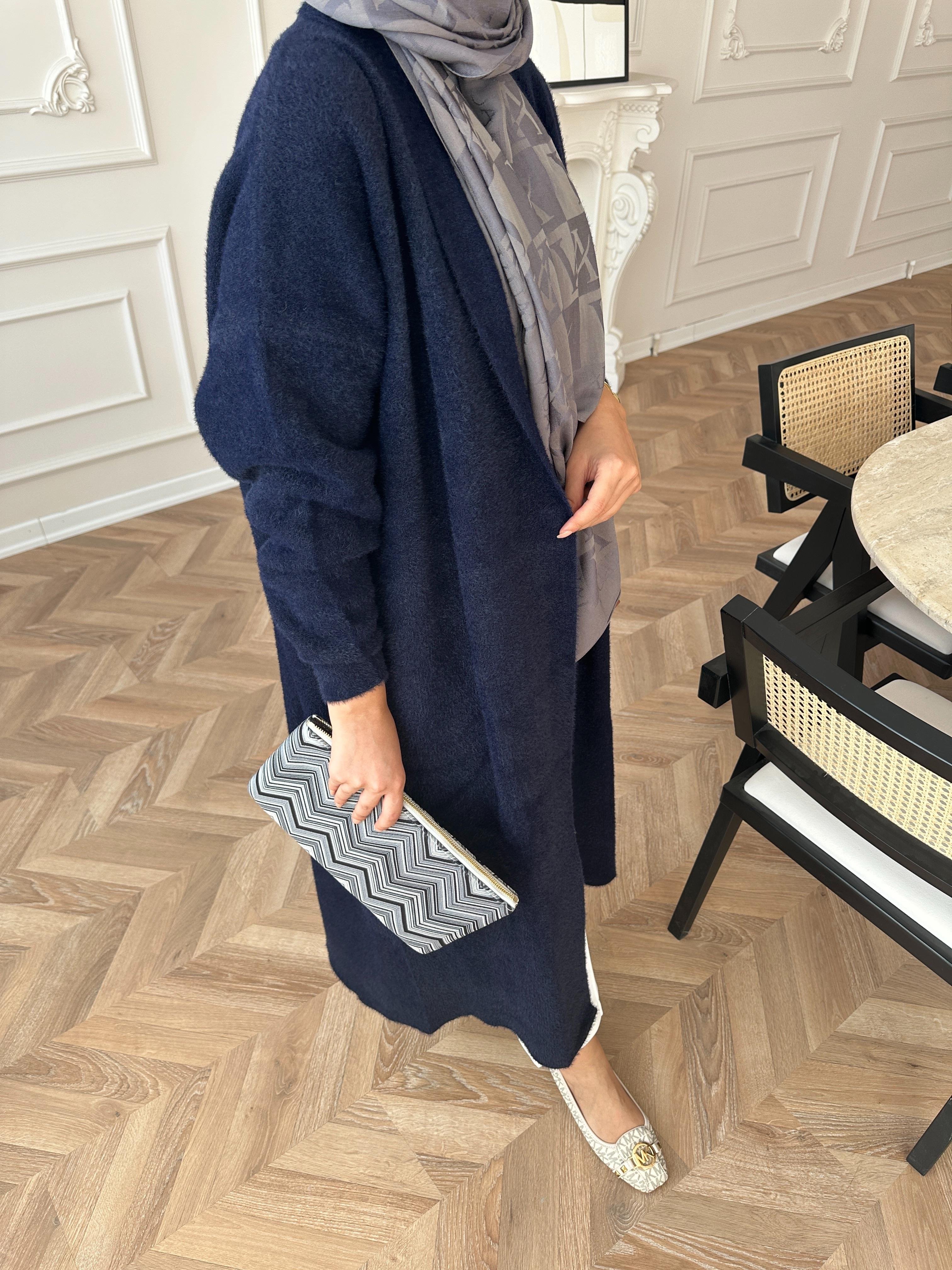 Marsel Angora Uzun Hırka Lacivert