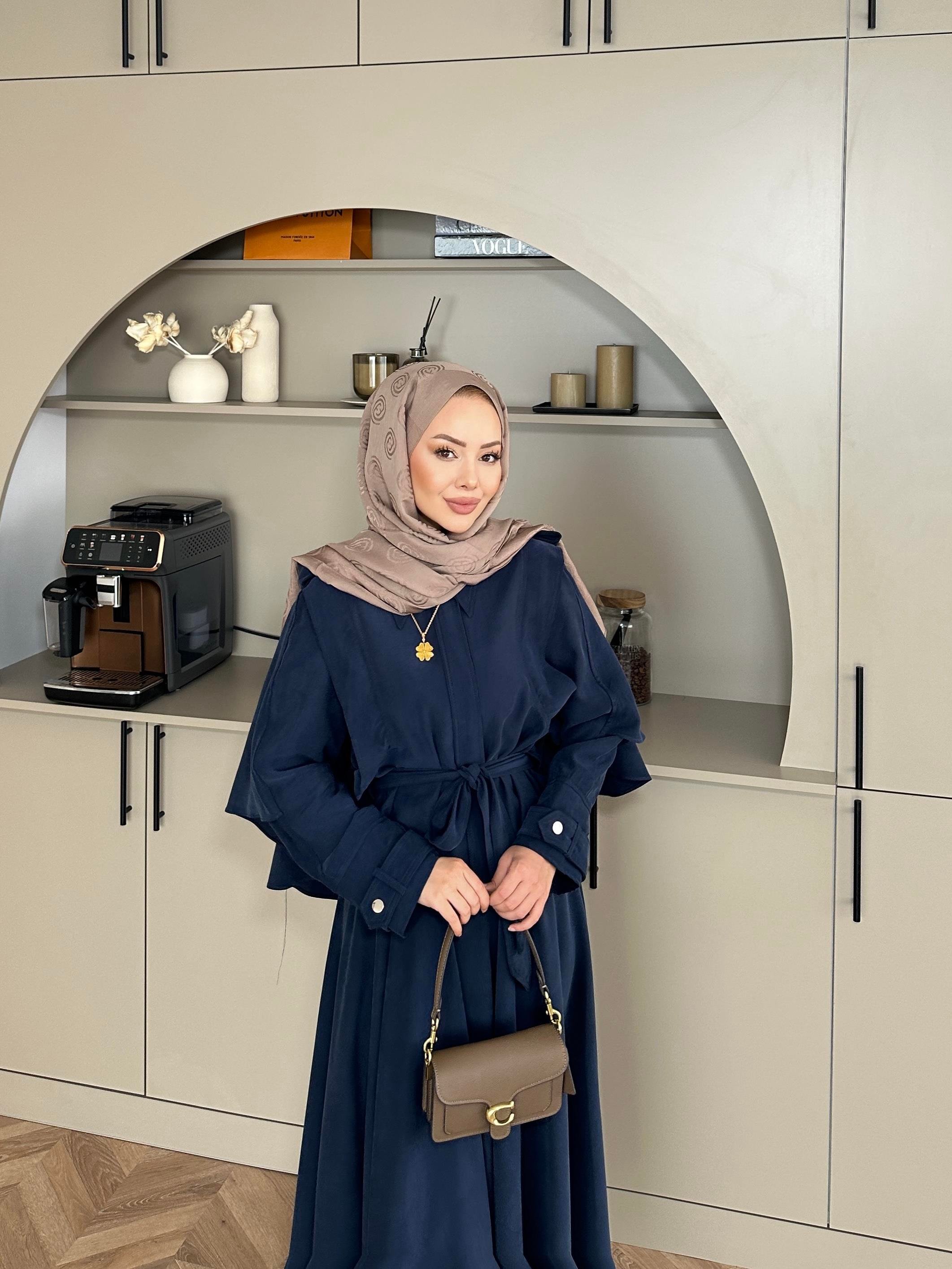 Mela Tensel Etekli Takım Lacivert