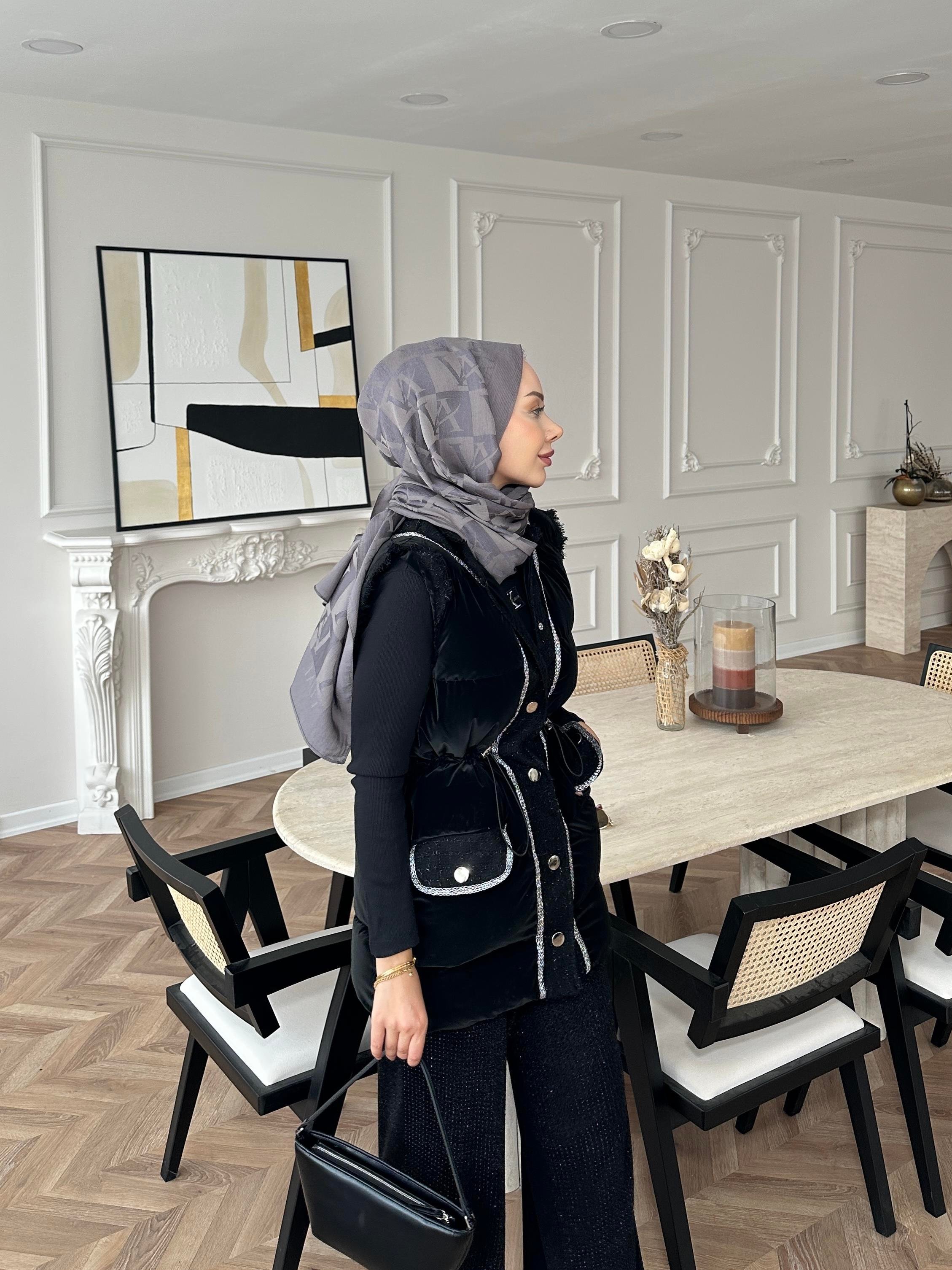 Mercy Şişme Yelek Siyah