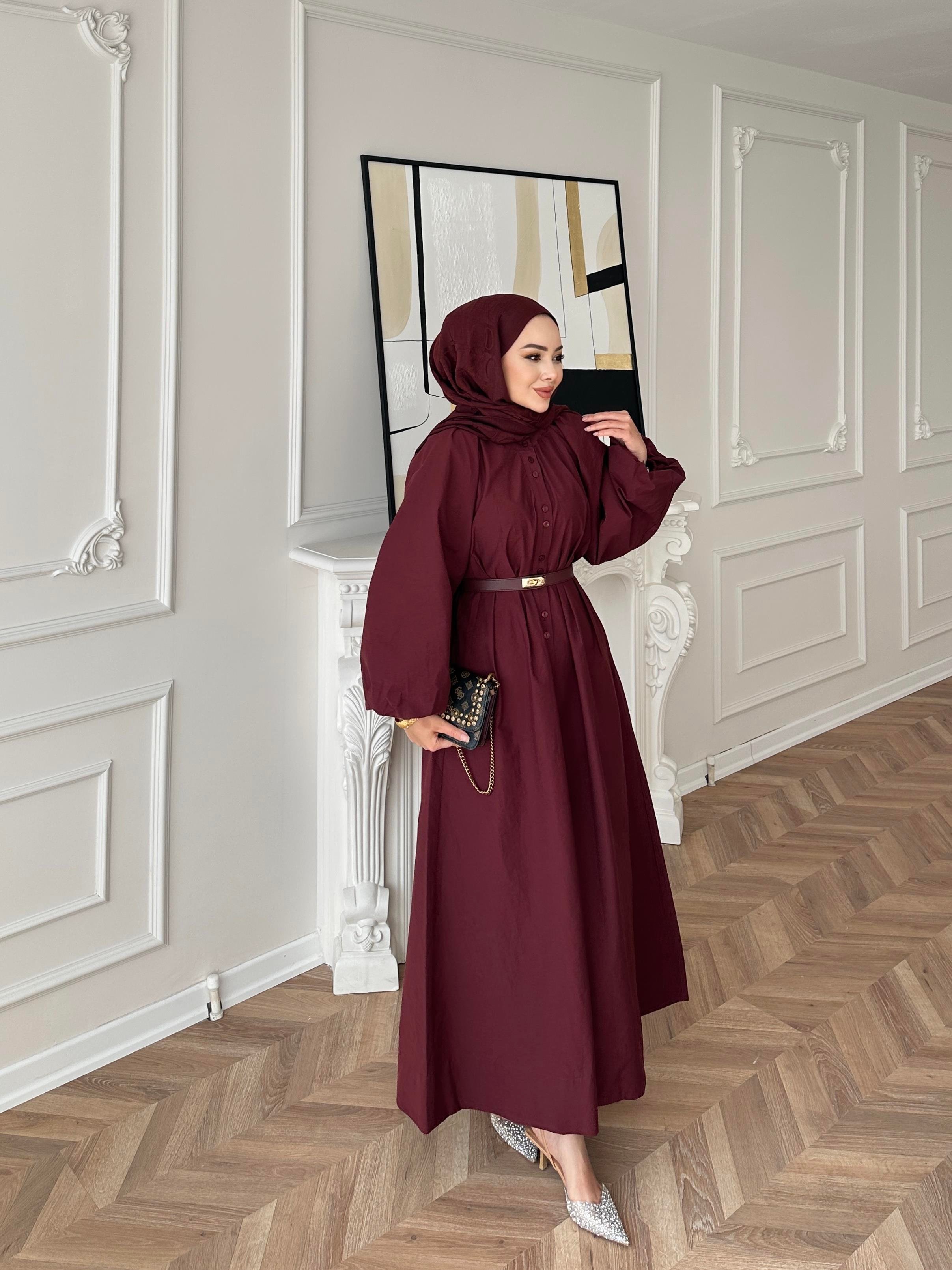 Messina Elbise Bordo 