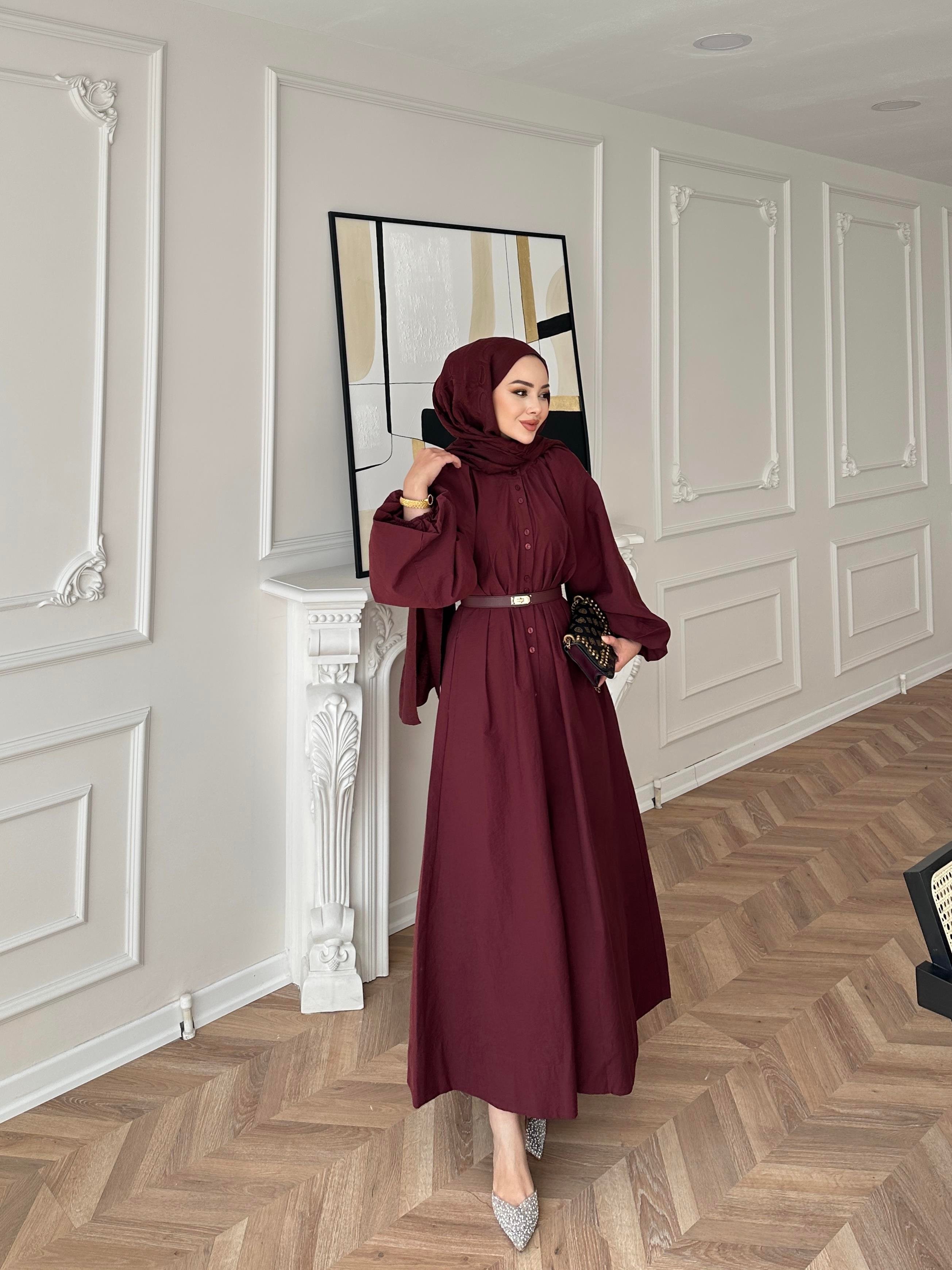 Messina Elbise Bordo 