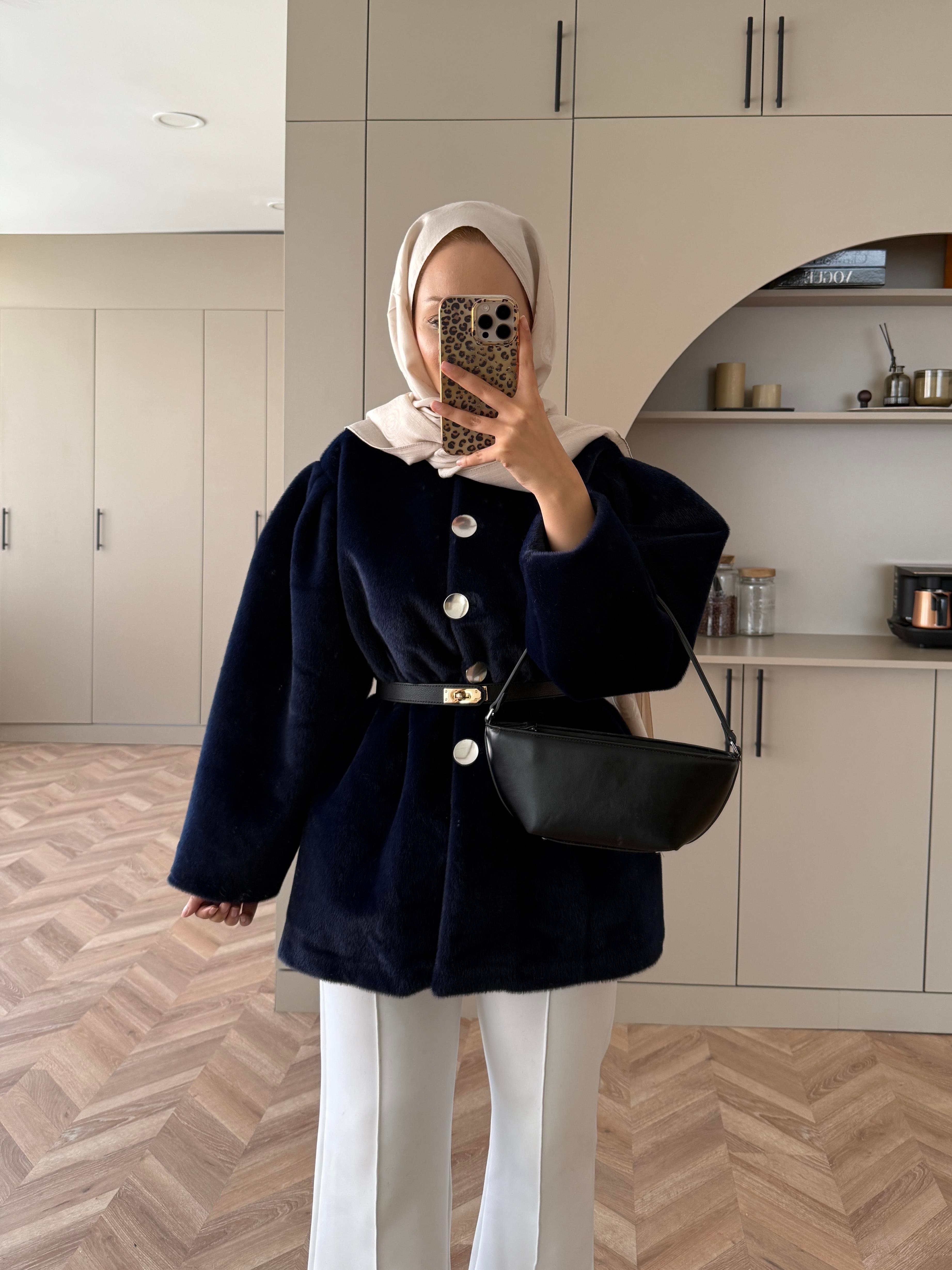 Mısra Angora Kaban Lacivert