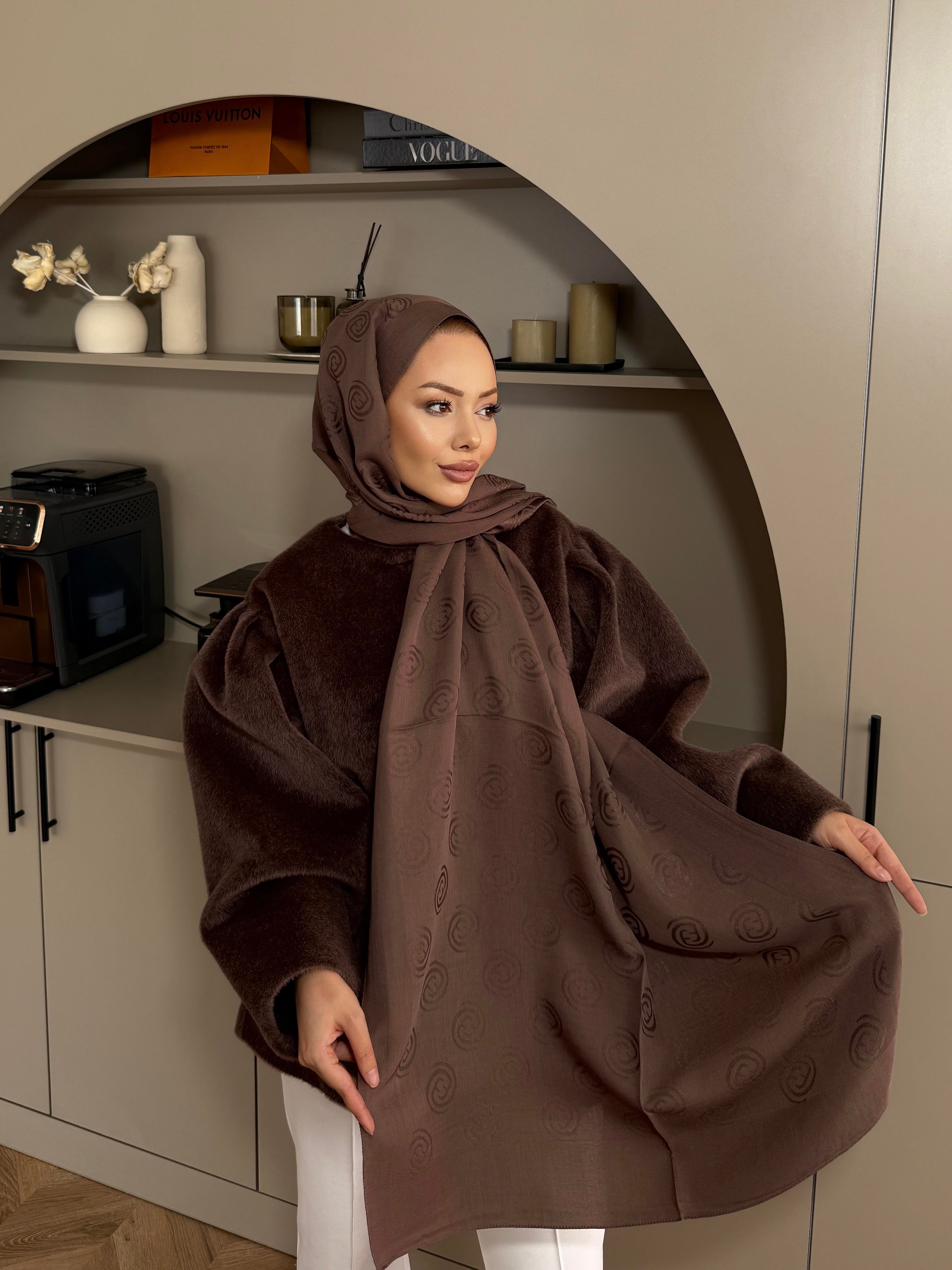 Mocha E Desen Naia Şal 