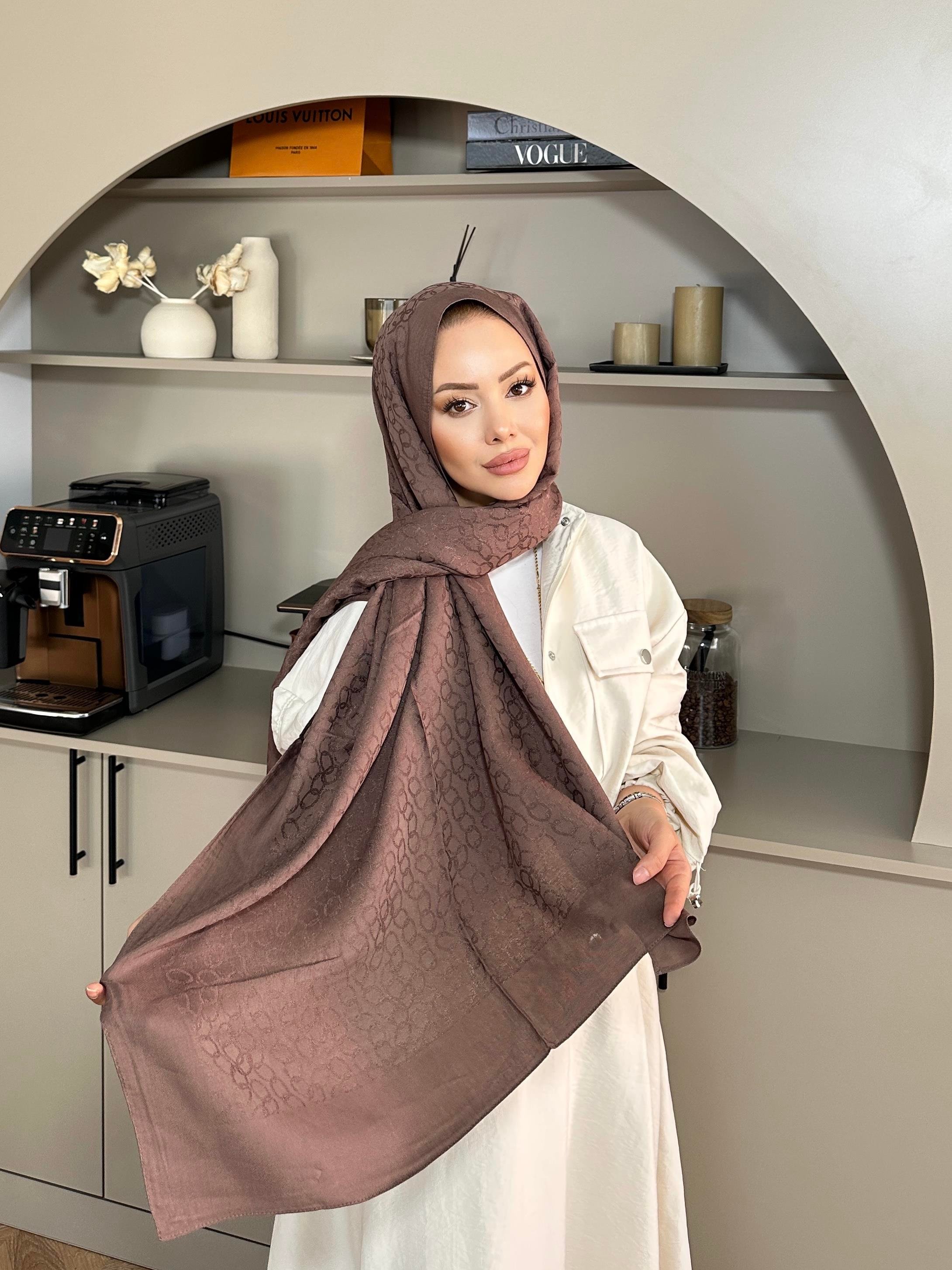 Mocha Zincir Desen Naia Şal