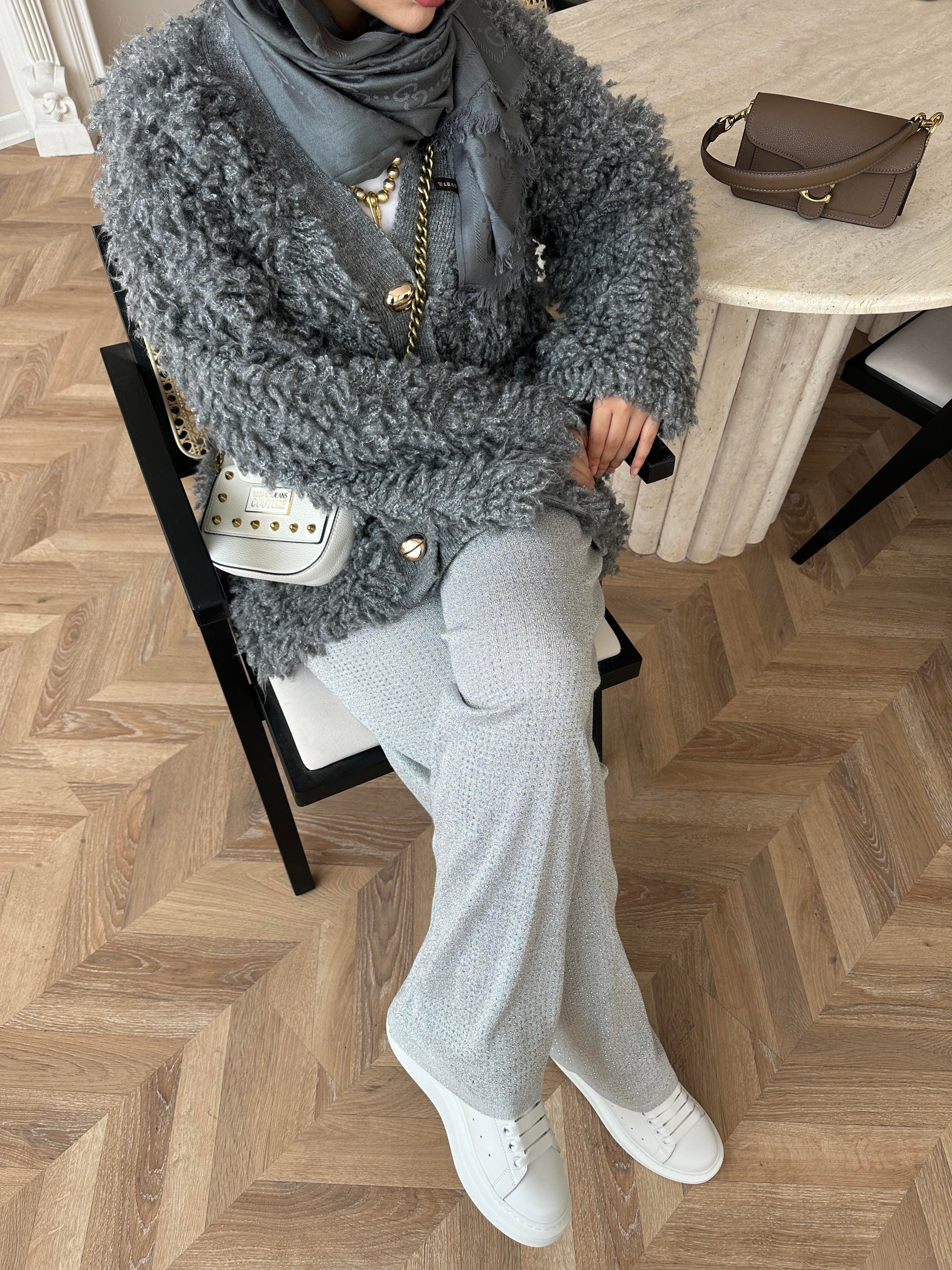 Moira Sakallı Hırka Antrasit