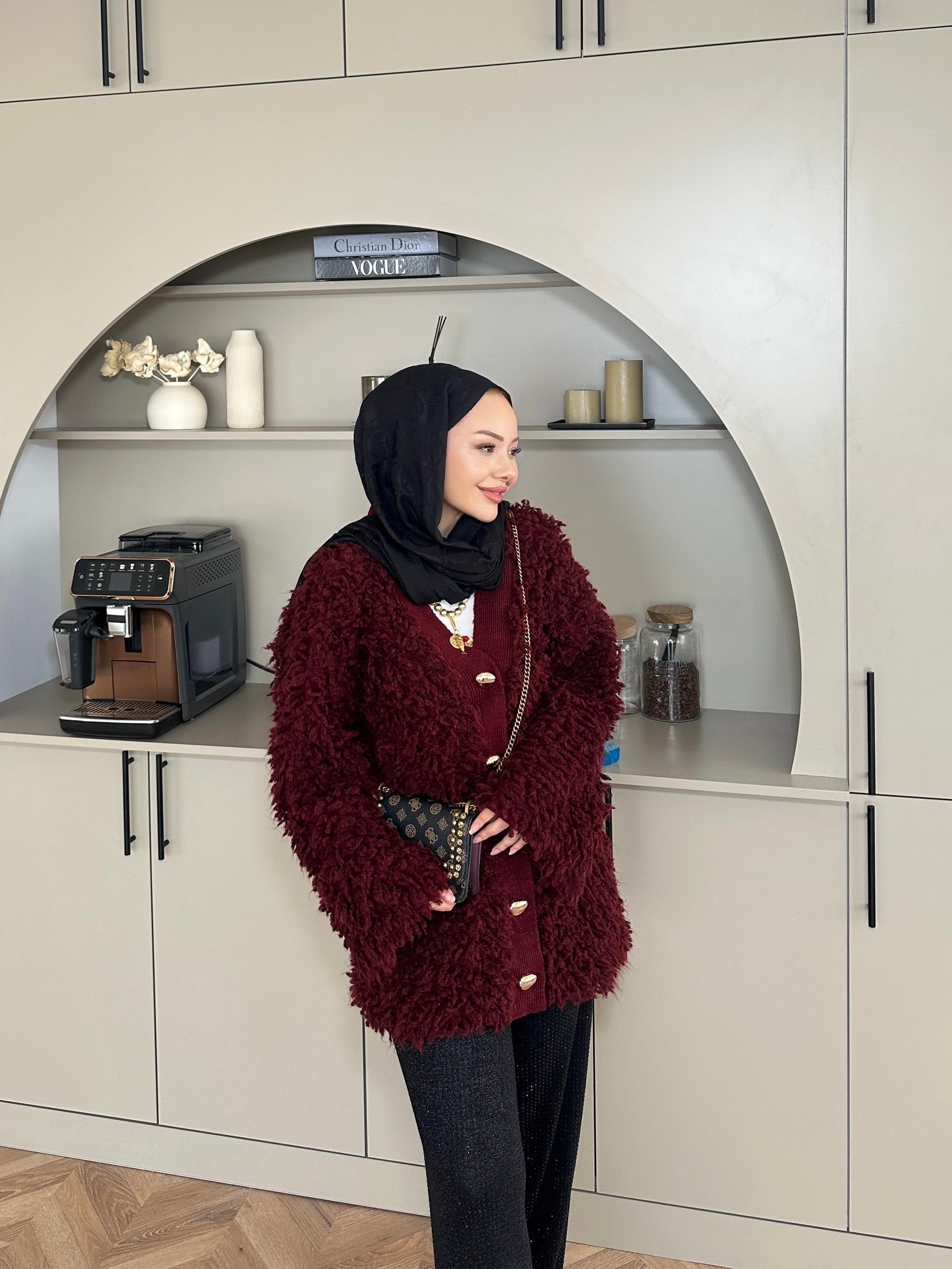 Moira Sakallı Hırka Bordo