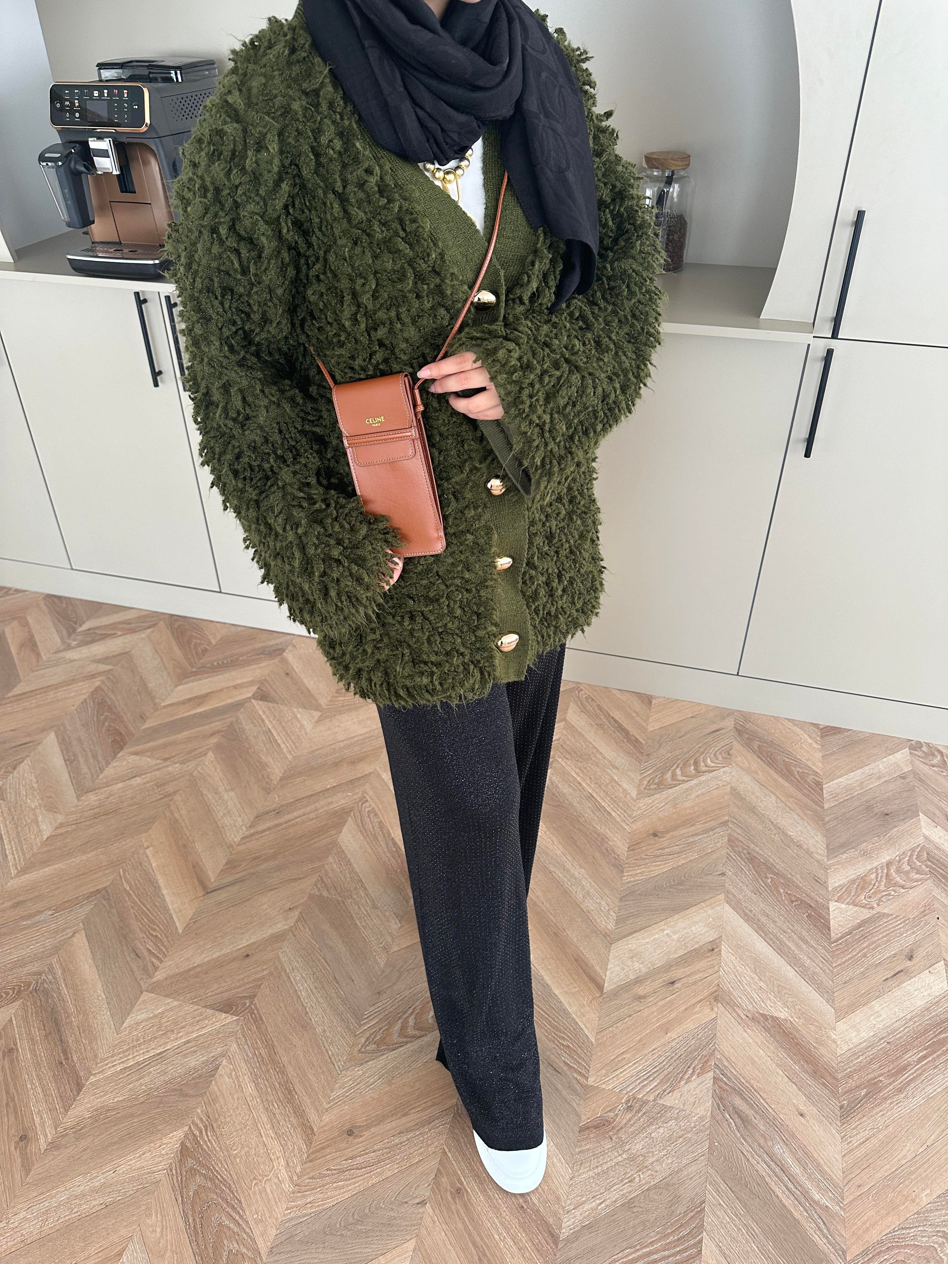 Moira Sakallı Hırka Haki