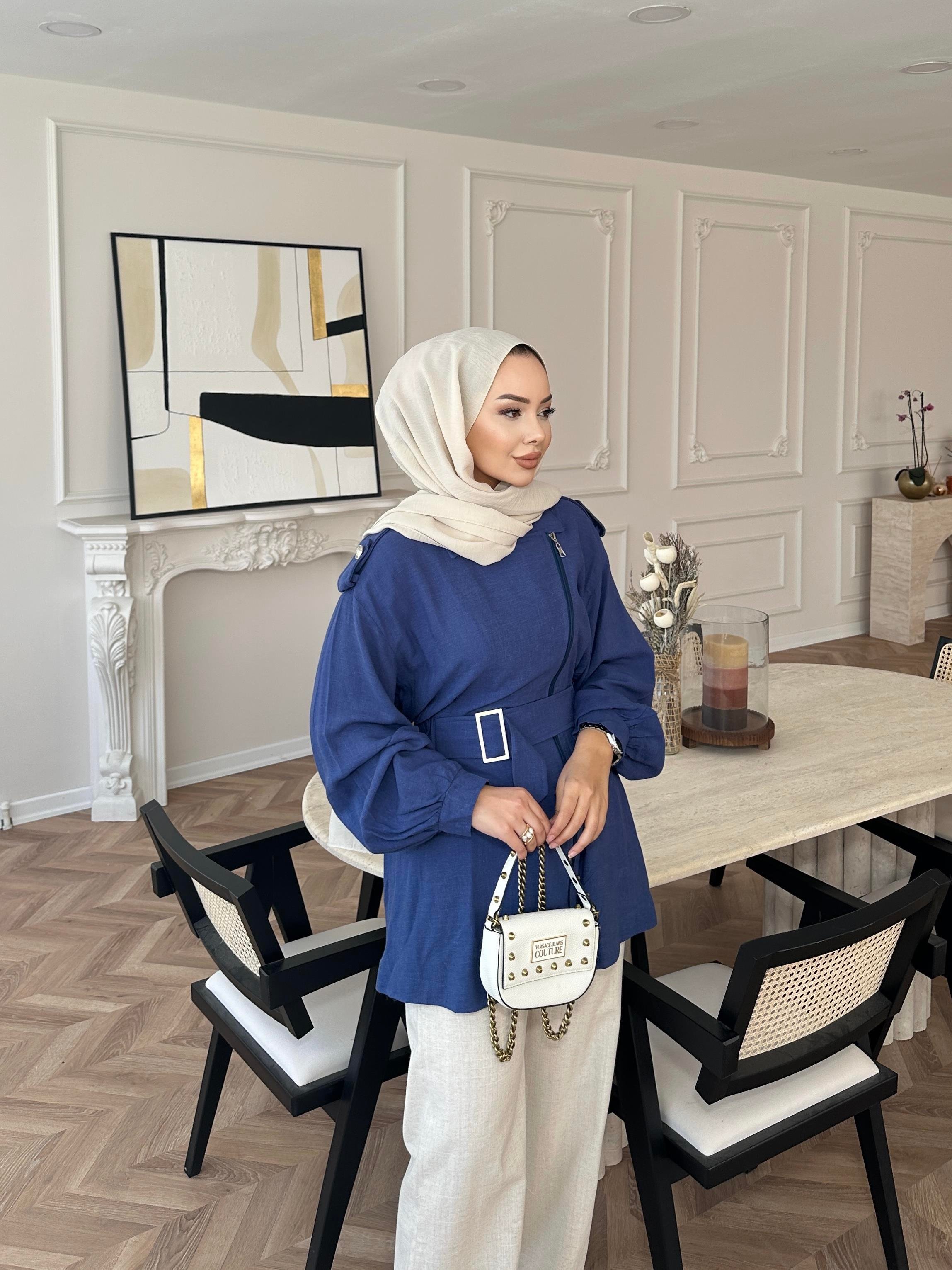 Pullu Payet Ceket Bej