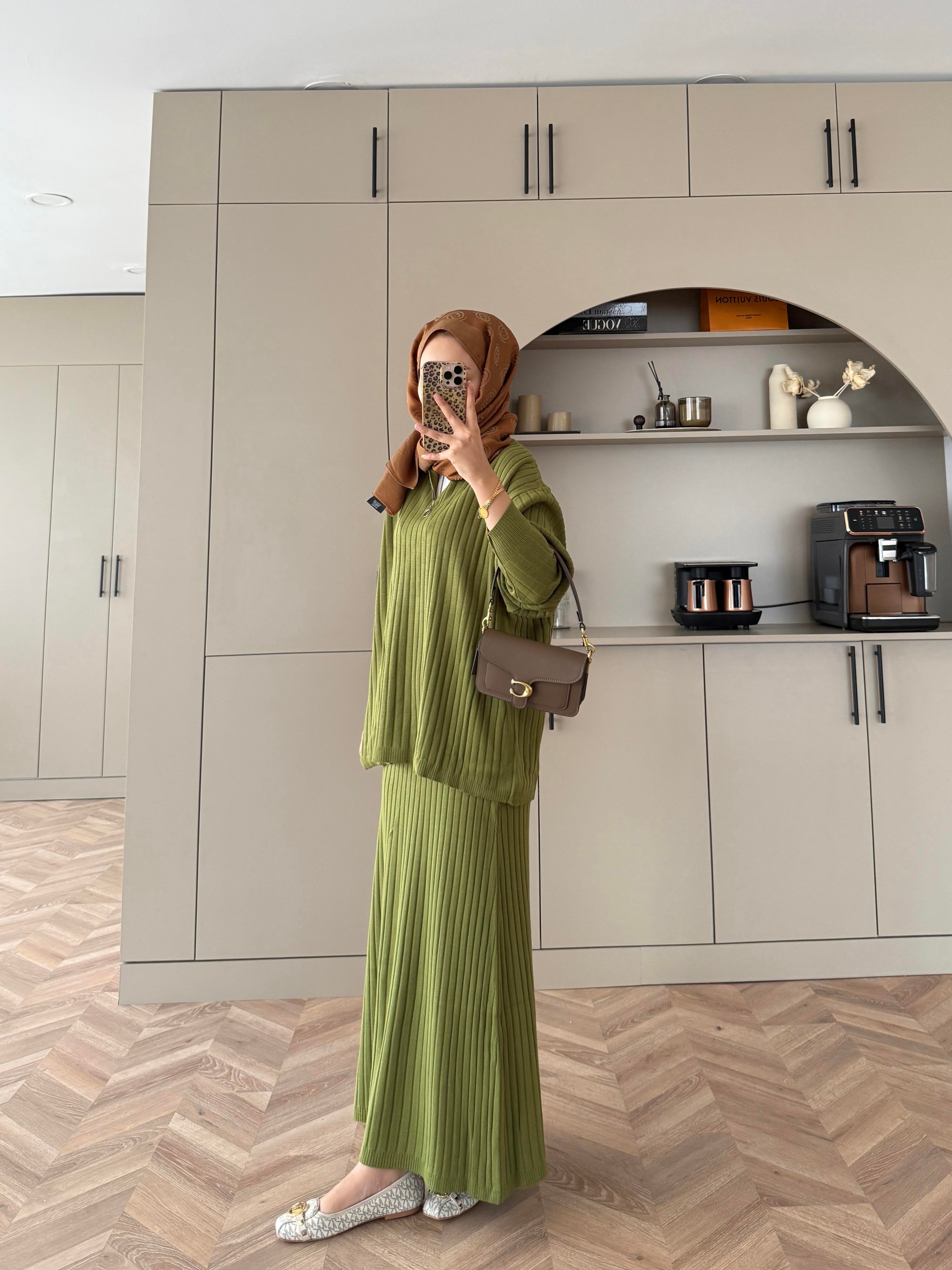 Morden Triko Etekli Takım Yeşil