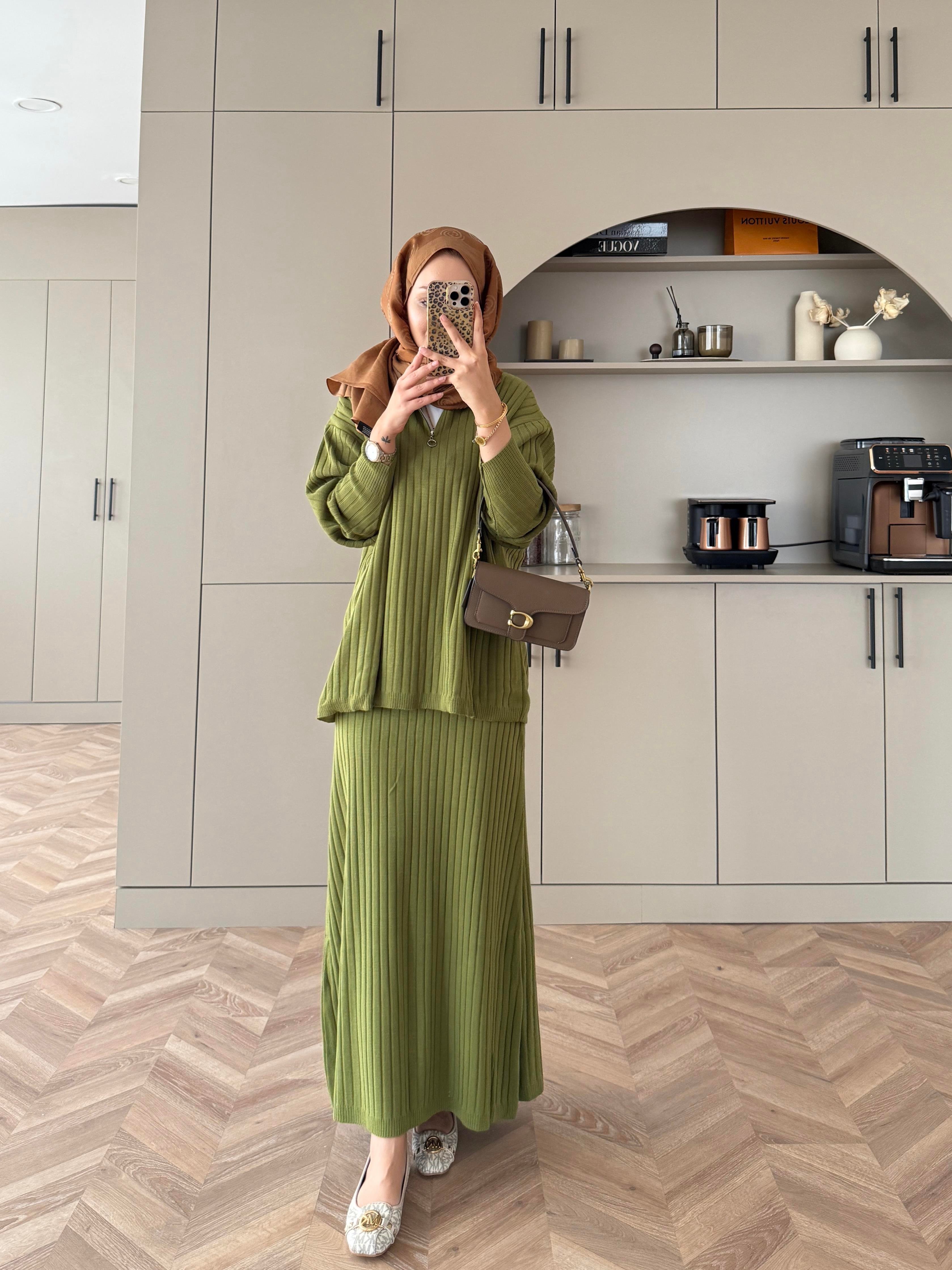 Morden Triko Etekli Takım Yeşil