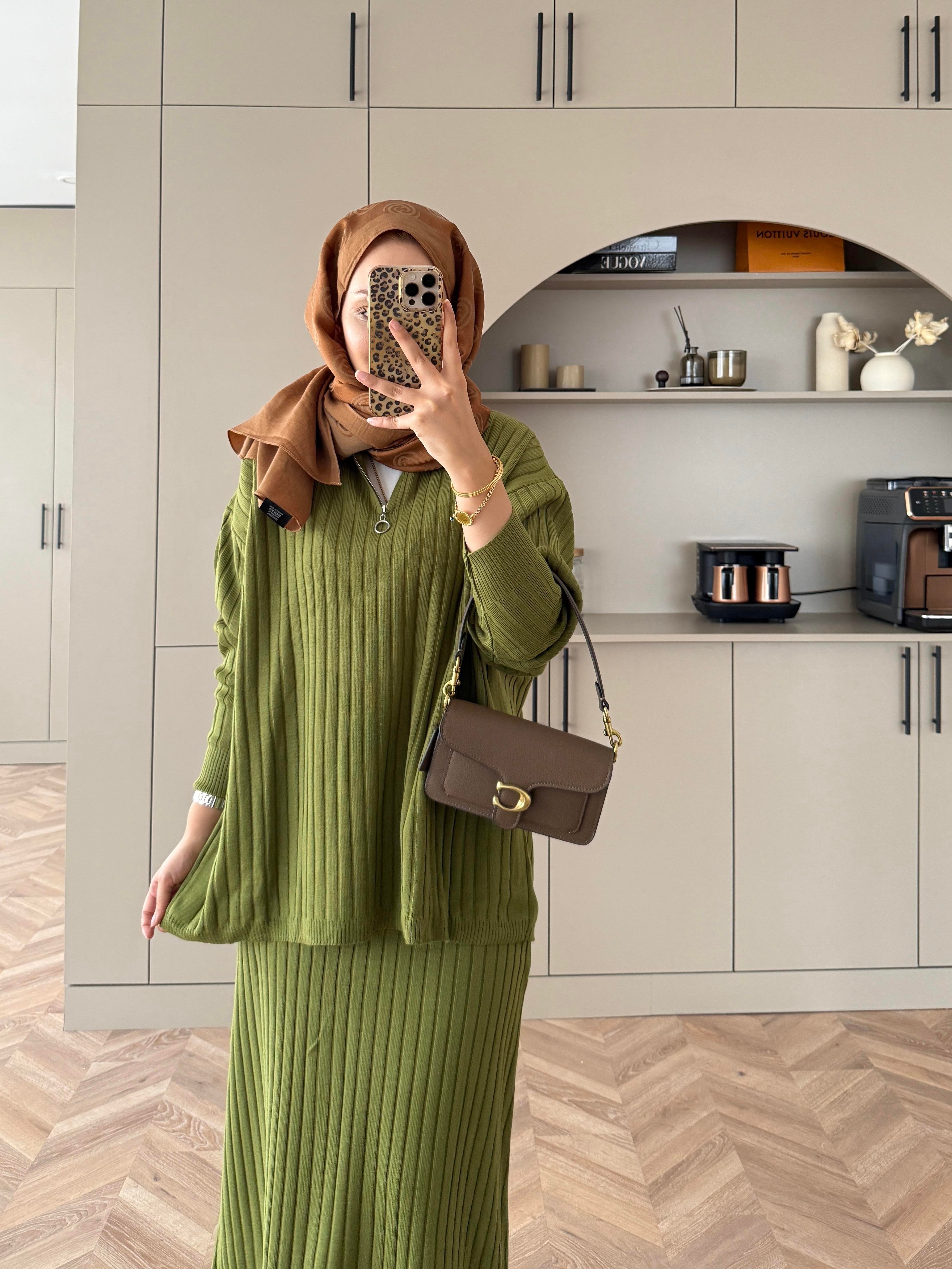 Morden Triko Etekli Takım Yeşil