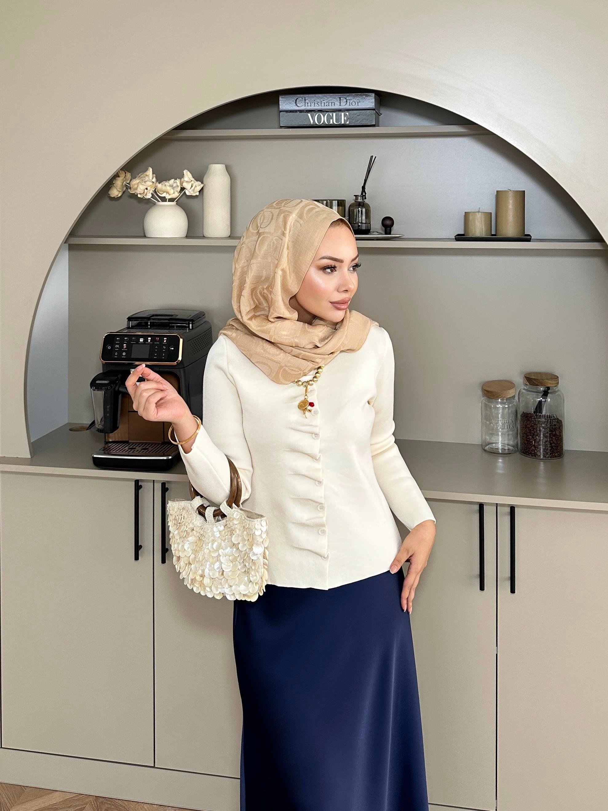 Odella Çelik Örme Hırka Bej