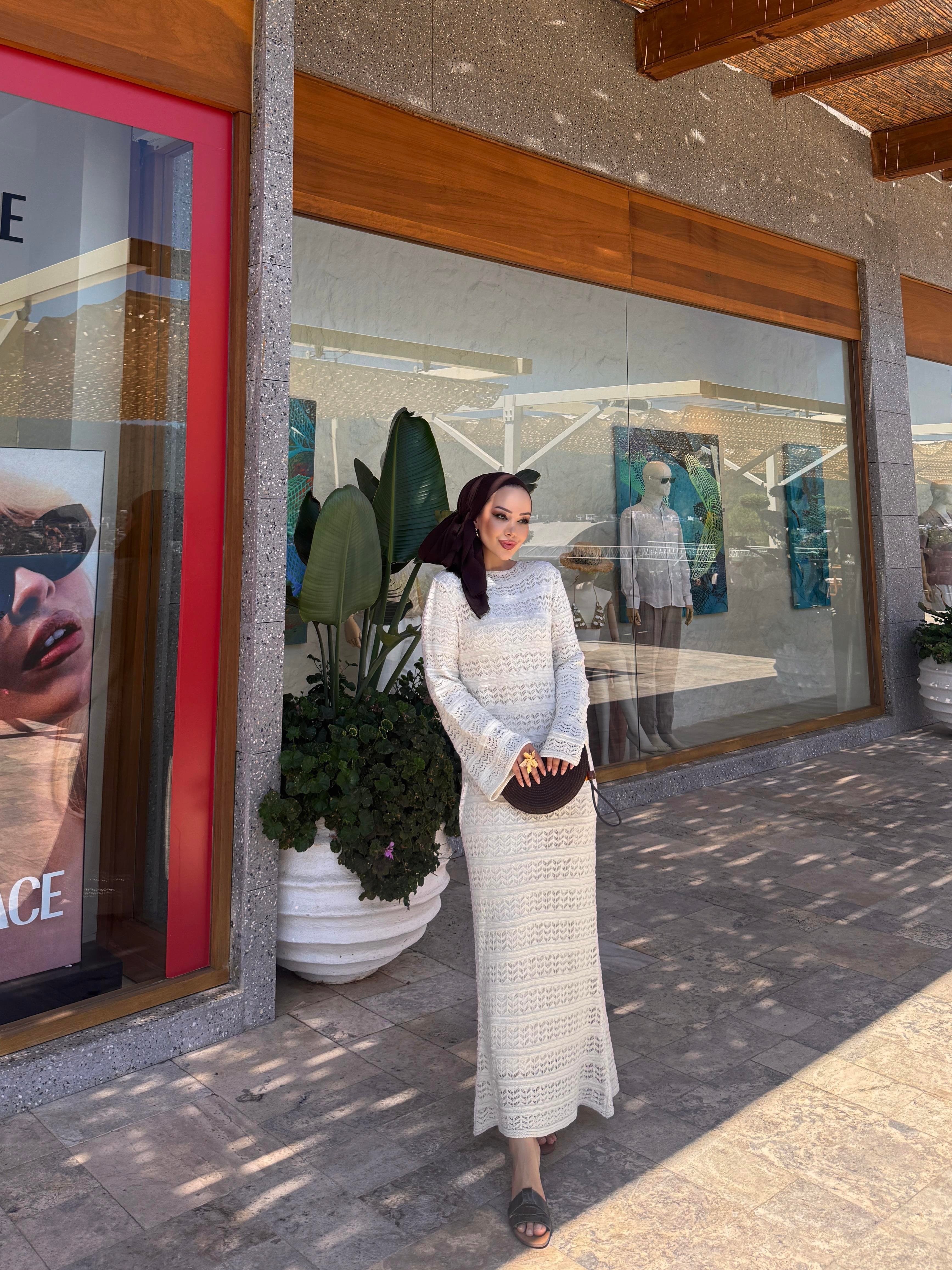 (ÖNSİPARİŞ) 10 iş günü sonra kargolanacaktır Mia Elbise Bej