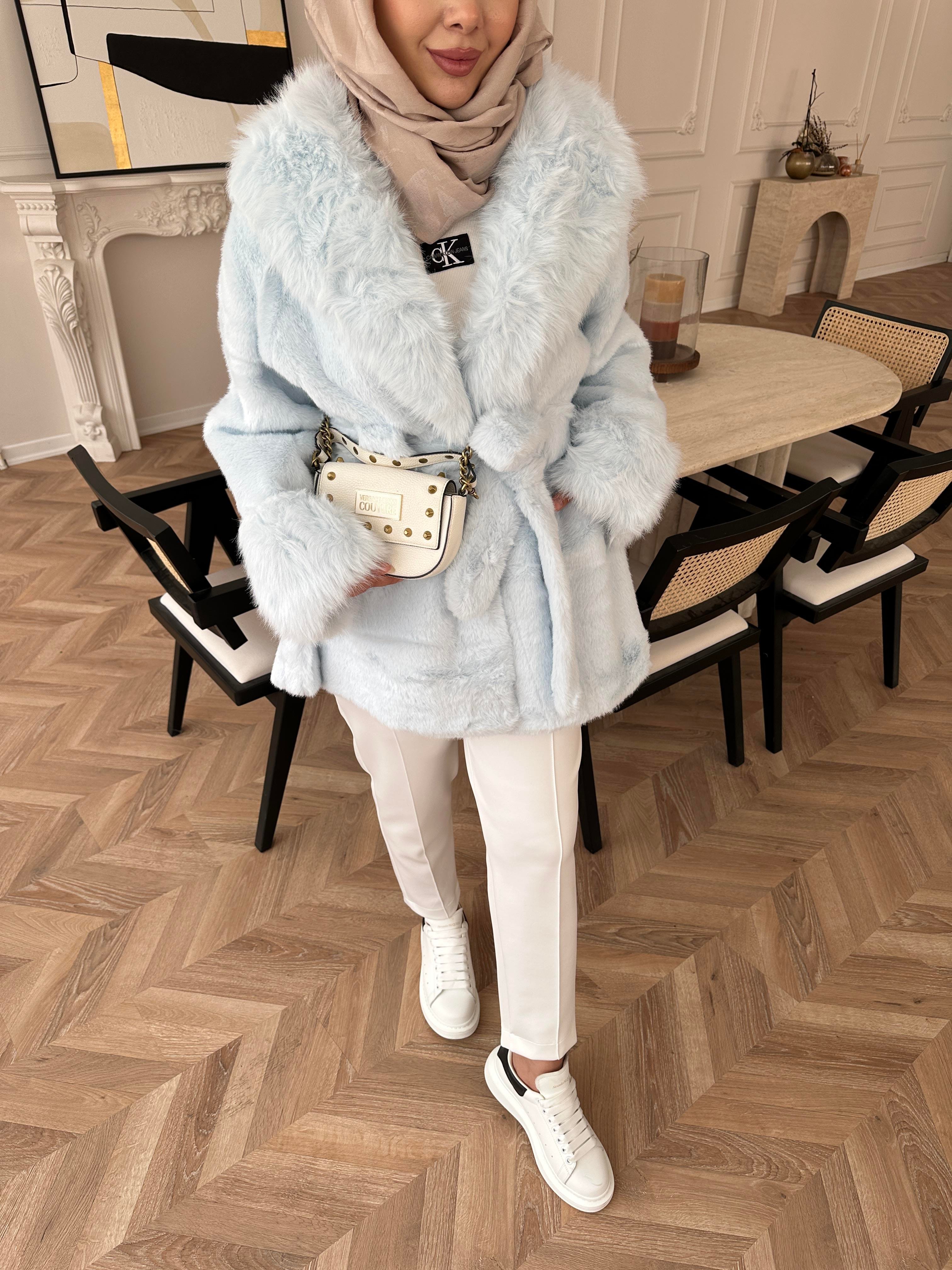 Orijinal Alpaka Kürk Mavi