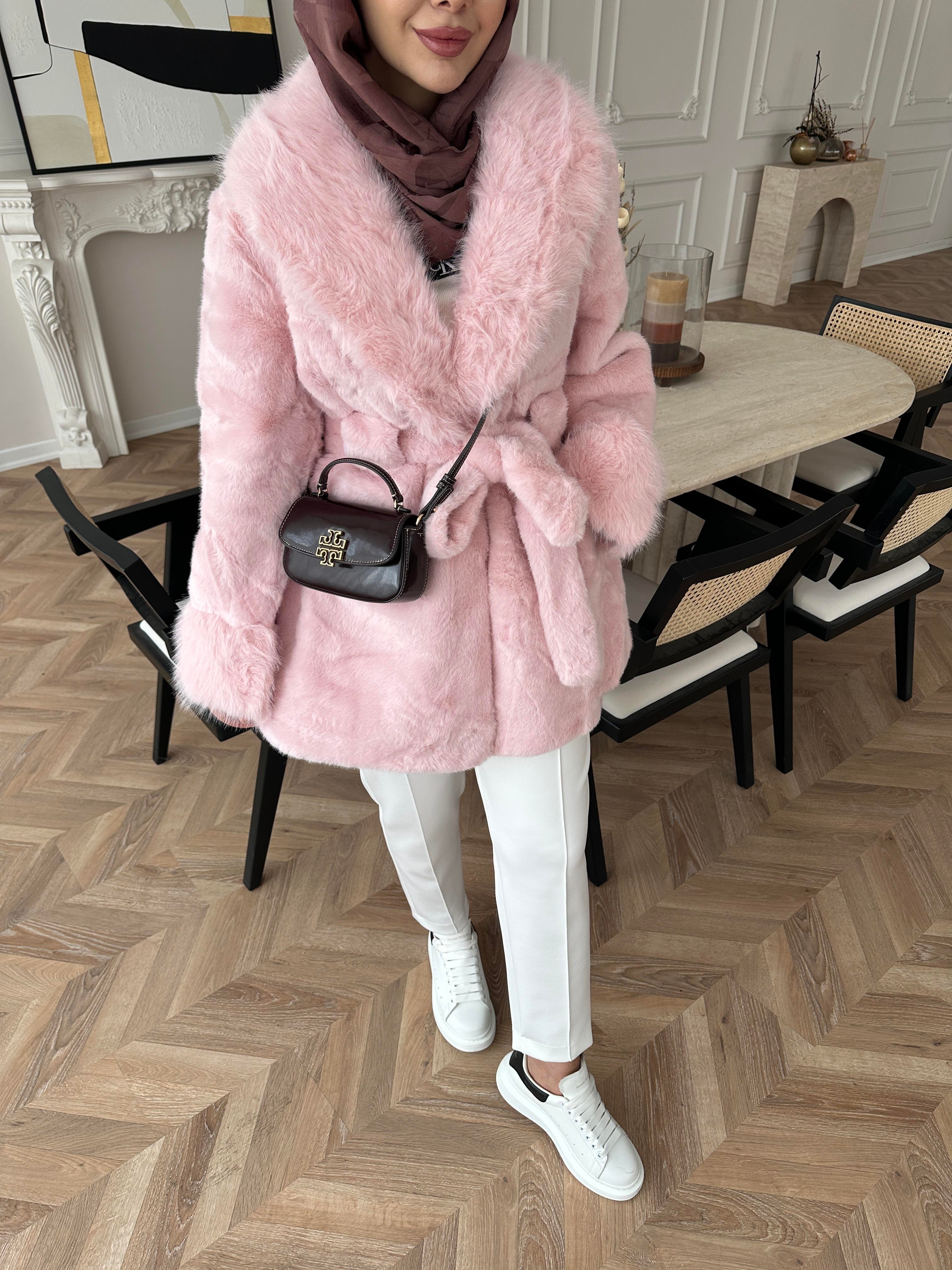 Orijinal Alpaka Kürk Pembe