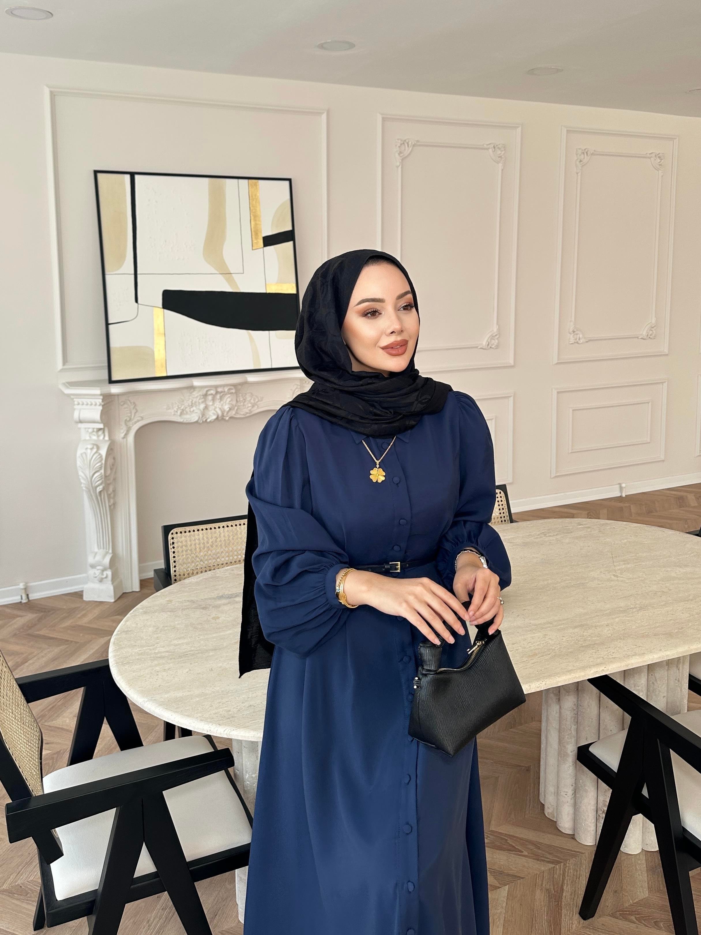 Perla Elbise Lacivert