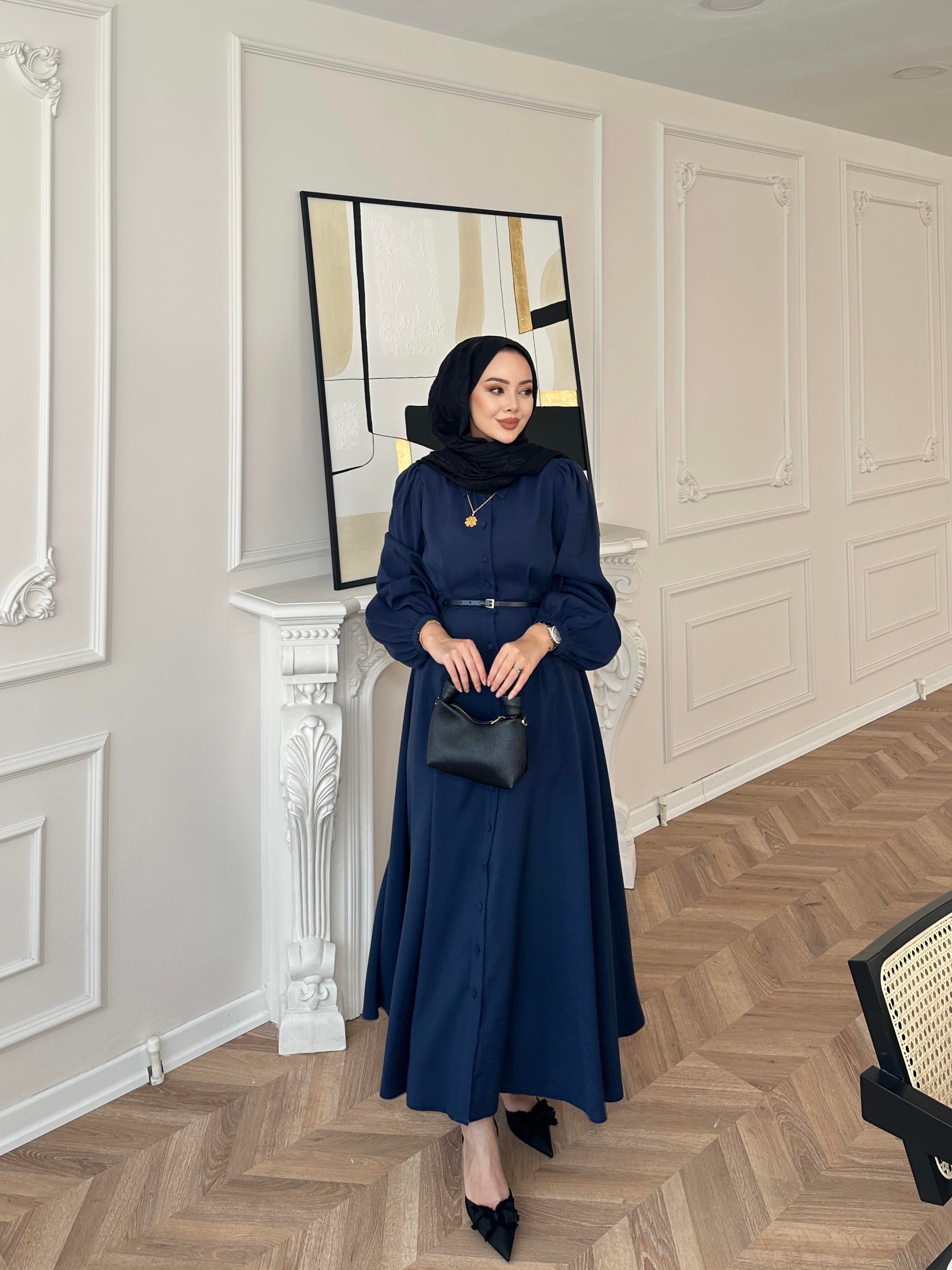 Perla Elbise Lacivert